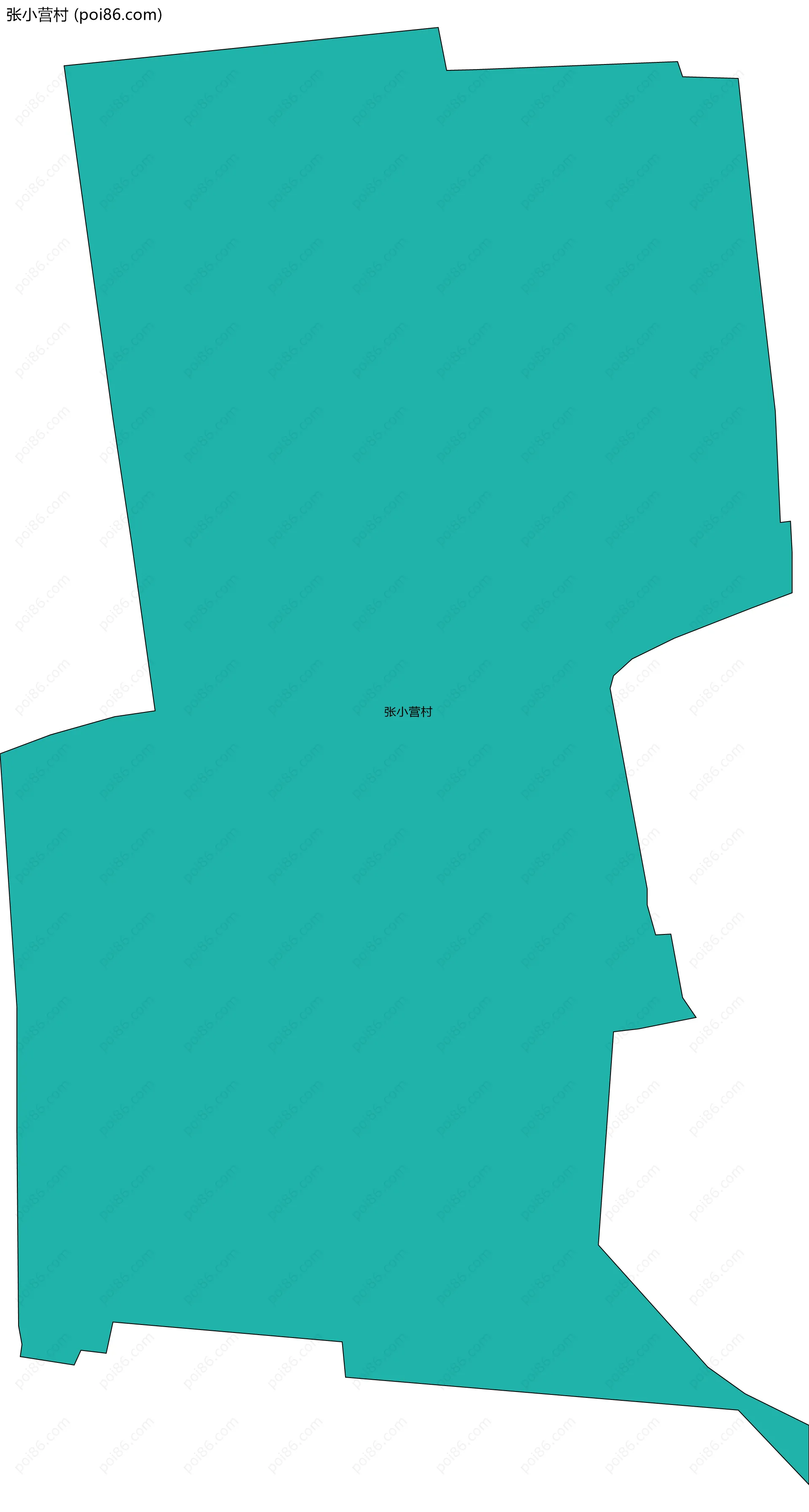 张小营村边界地图