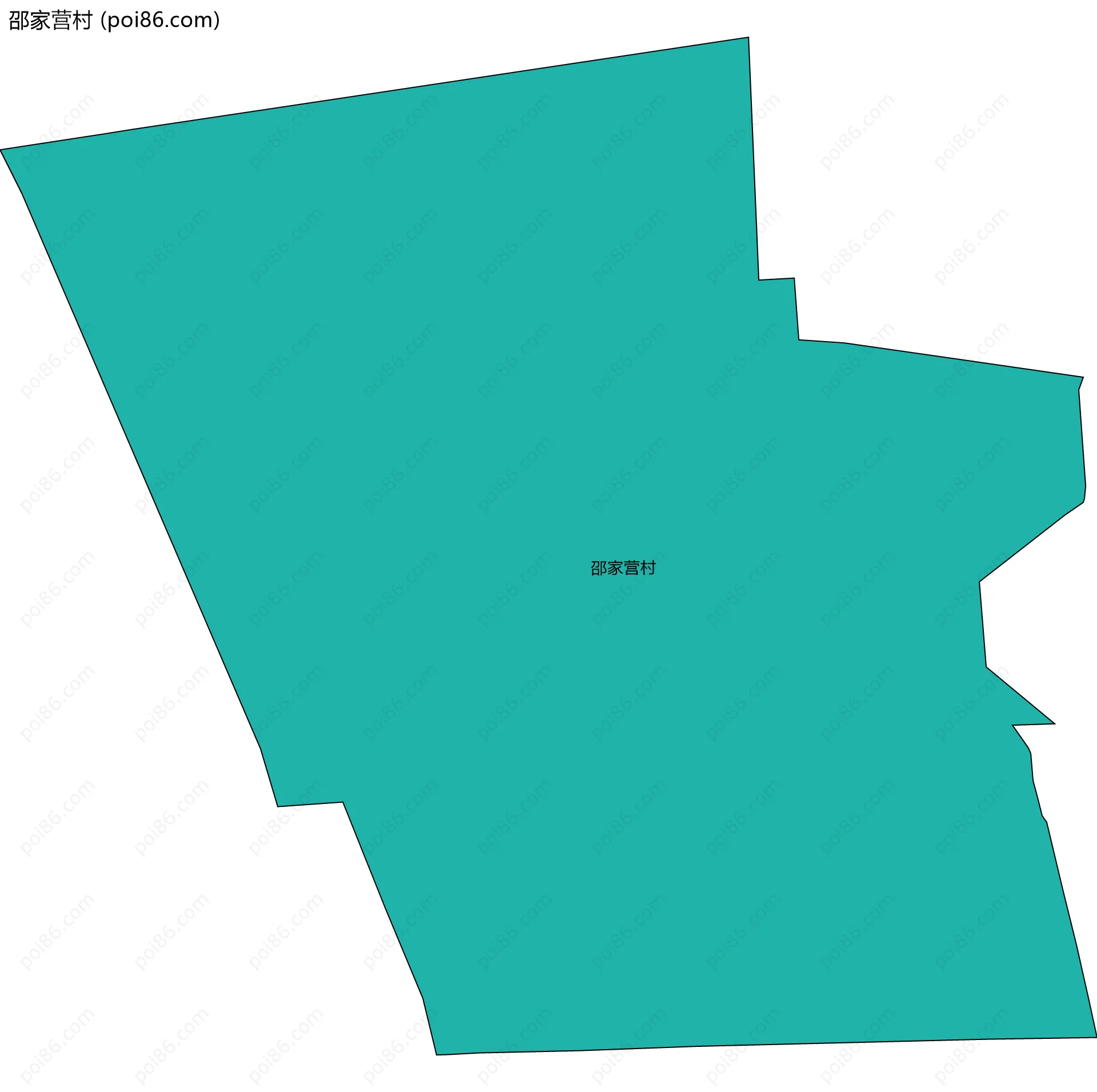 邵家营村边界地图