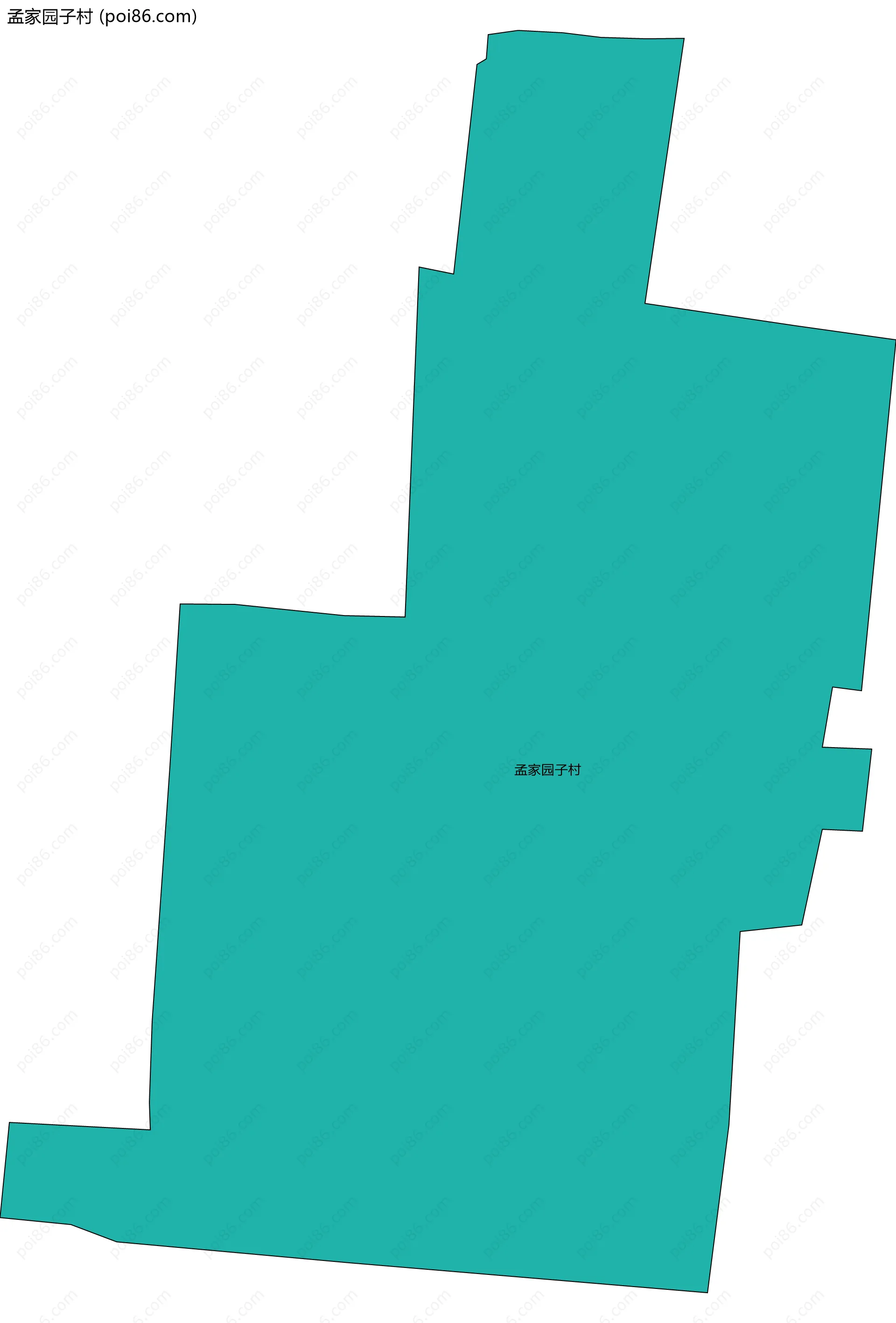 孟家园子村边界地图