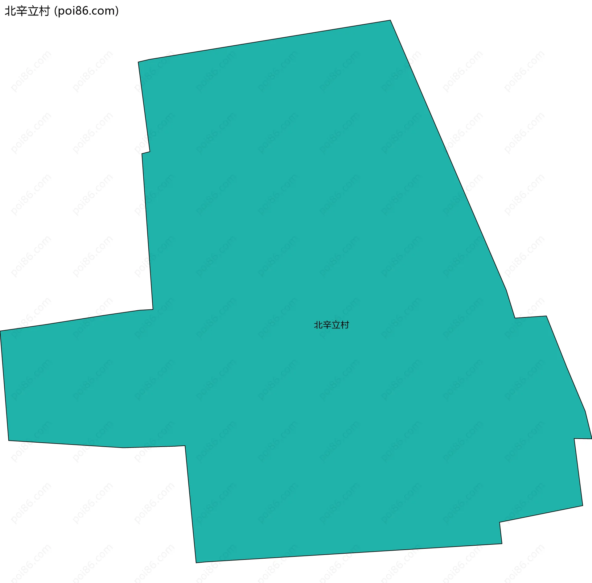 北辛立村边界地图