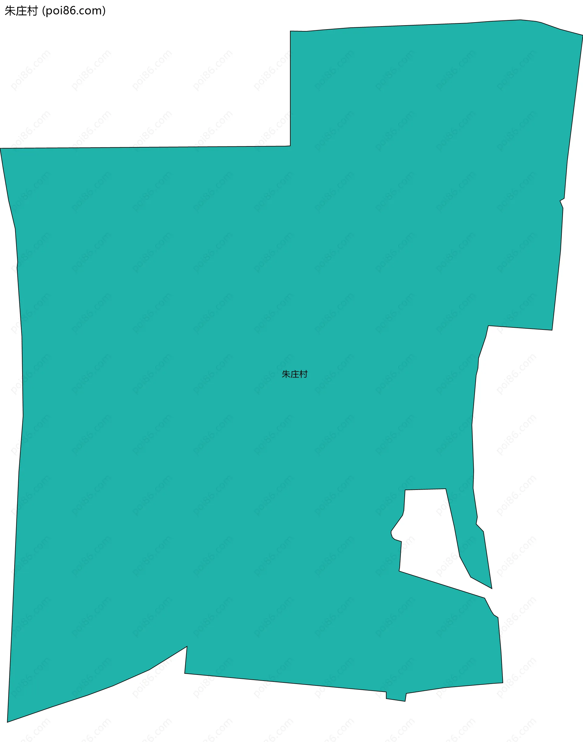 朱庄村边界地图