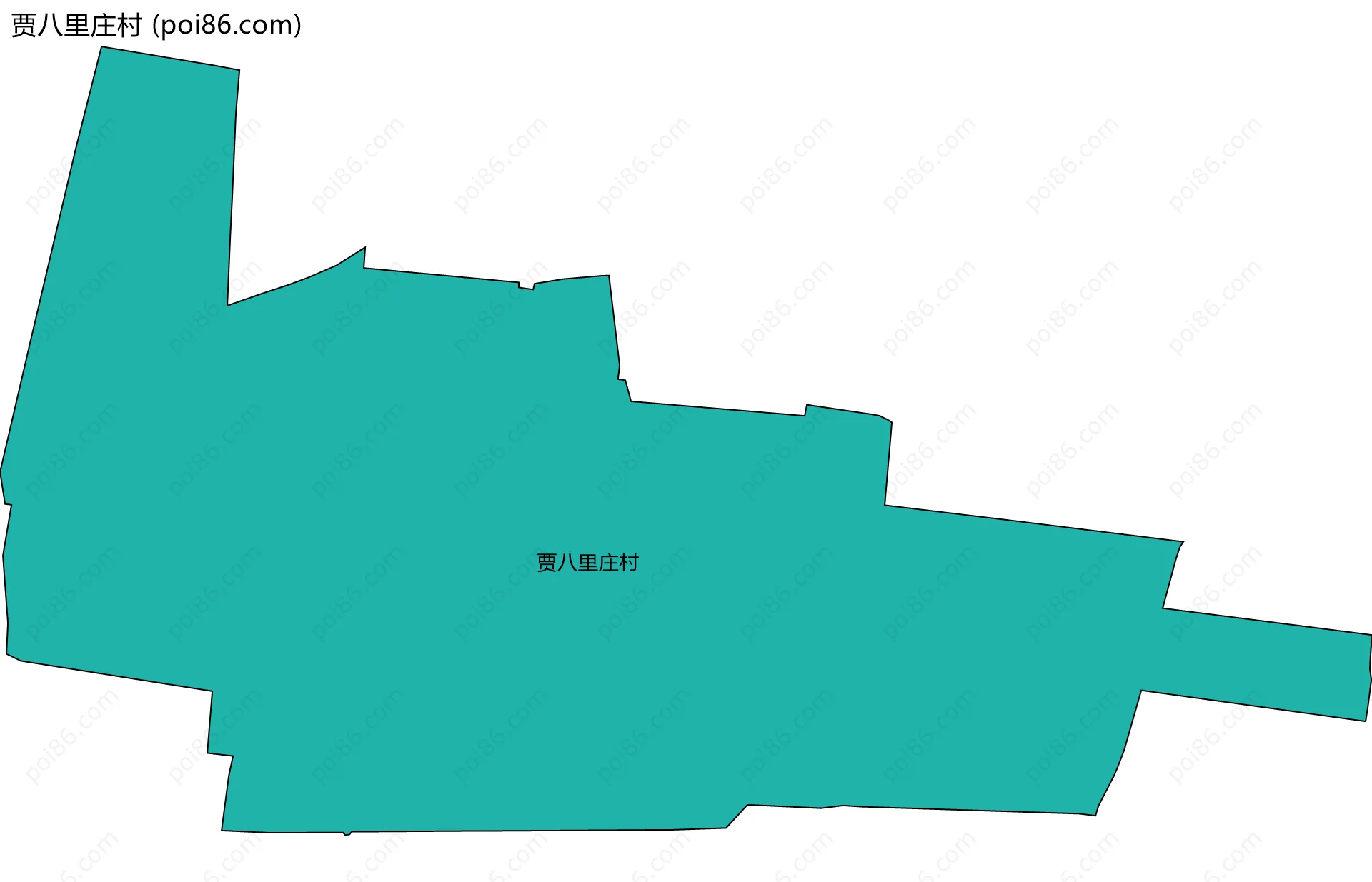 贾八里庄村边界地图