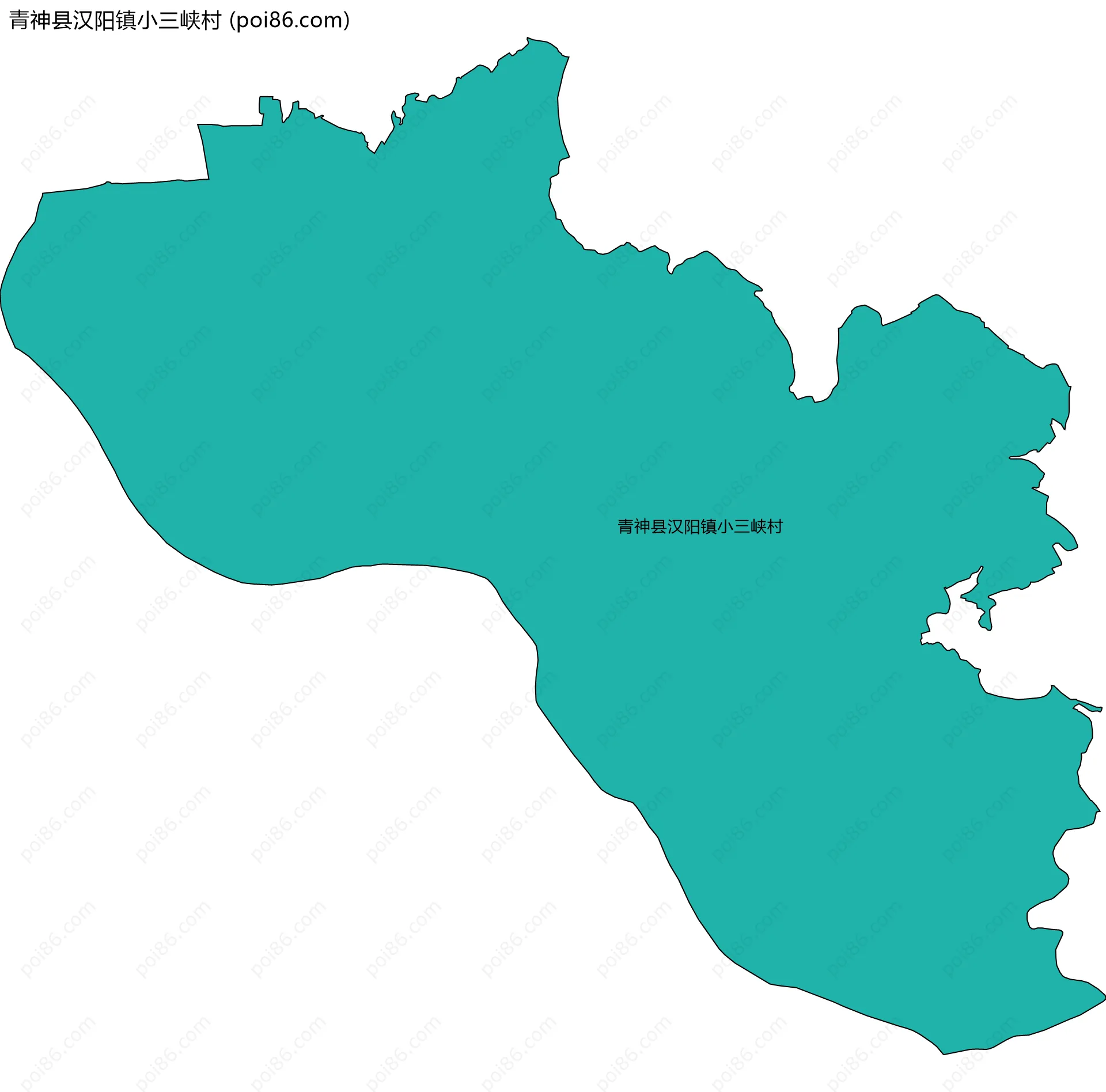 青神县汉阳镇小三峡村边界地图