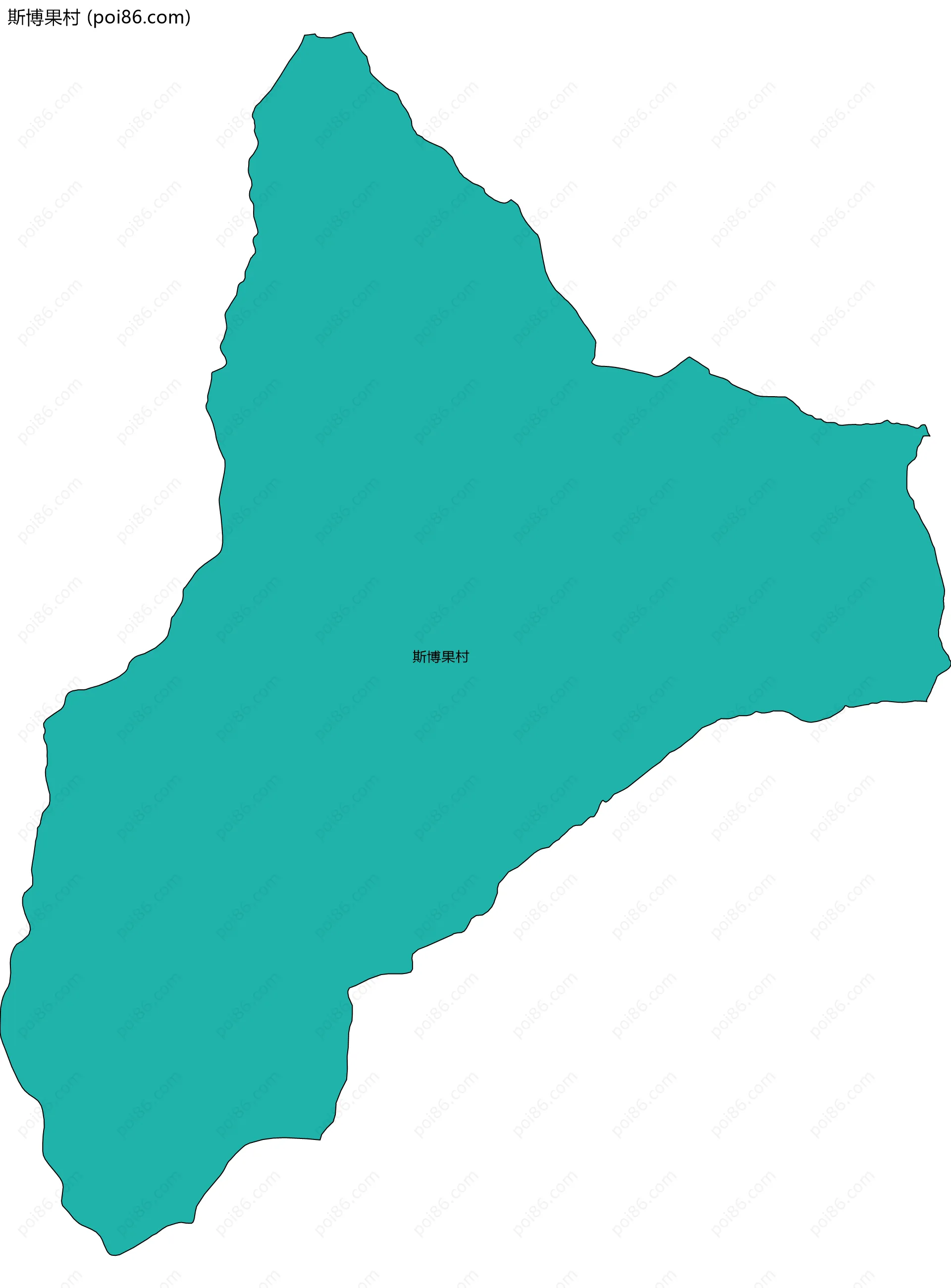 斯博果村边界地图
