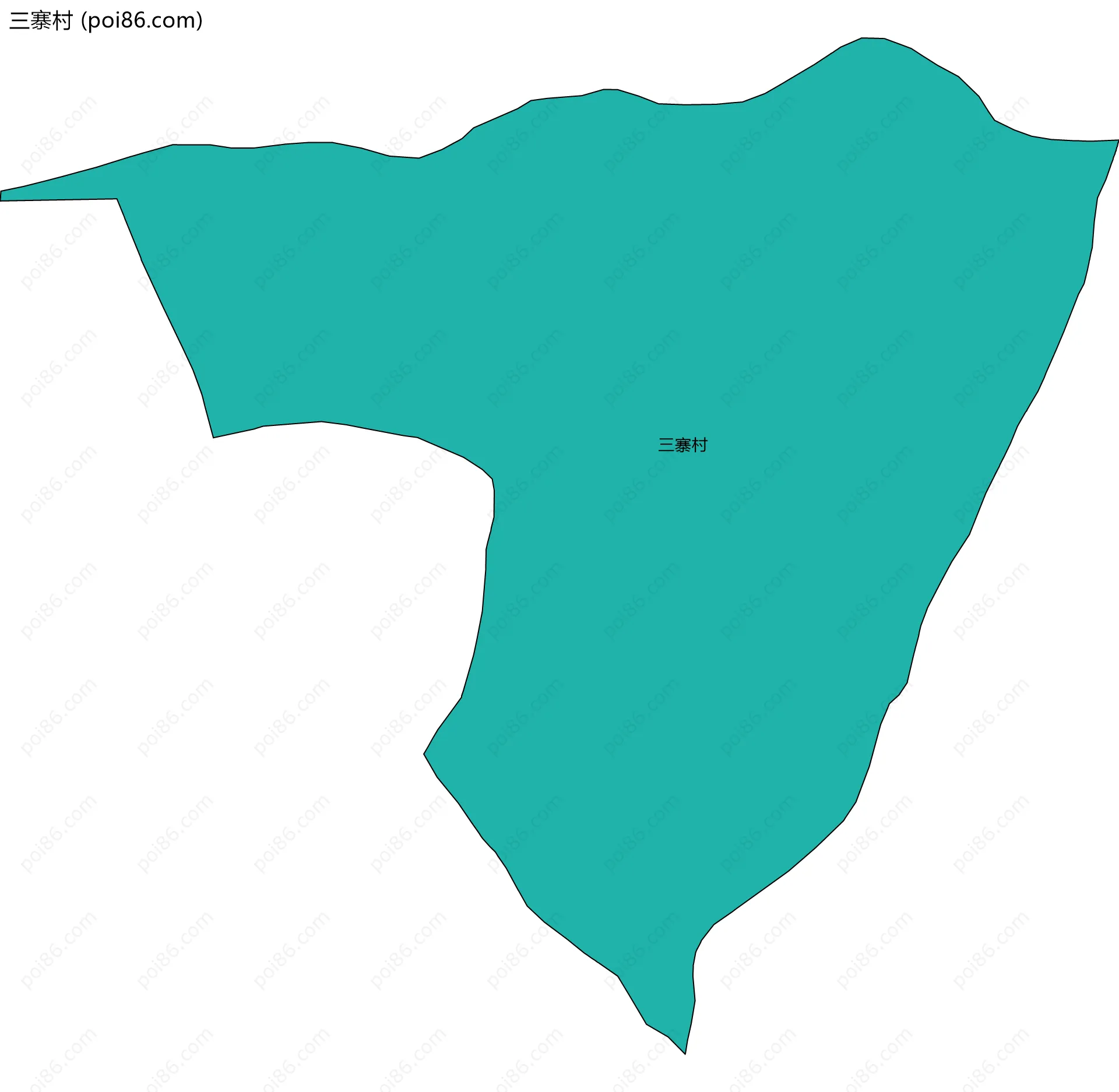 三寨村边界地图