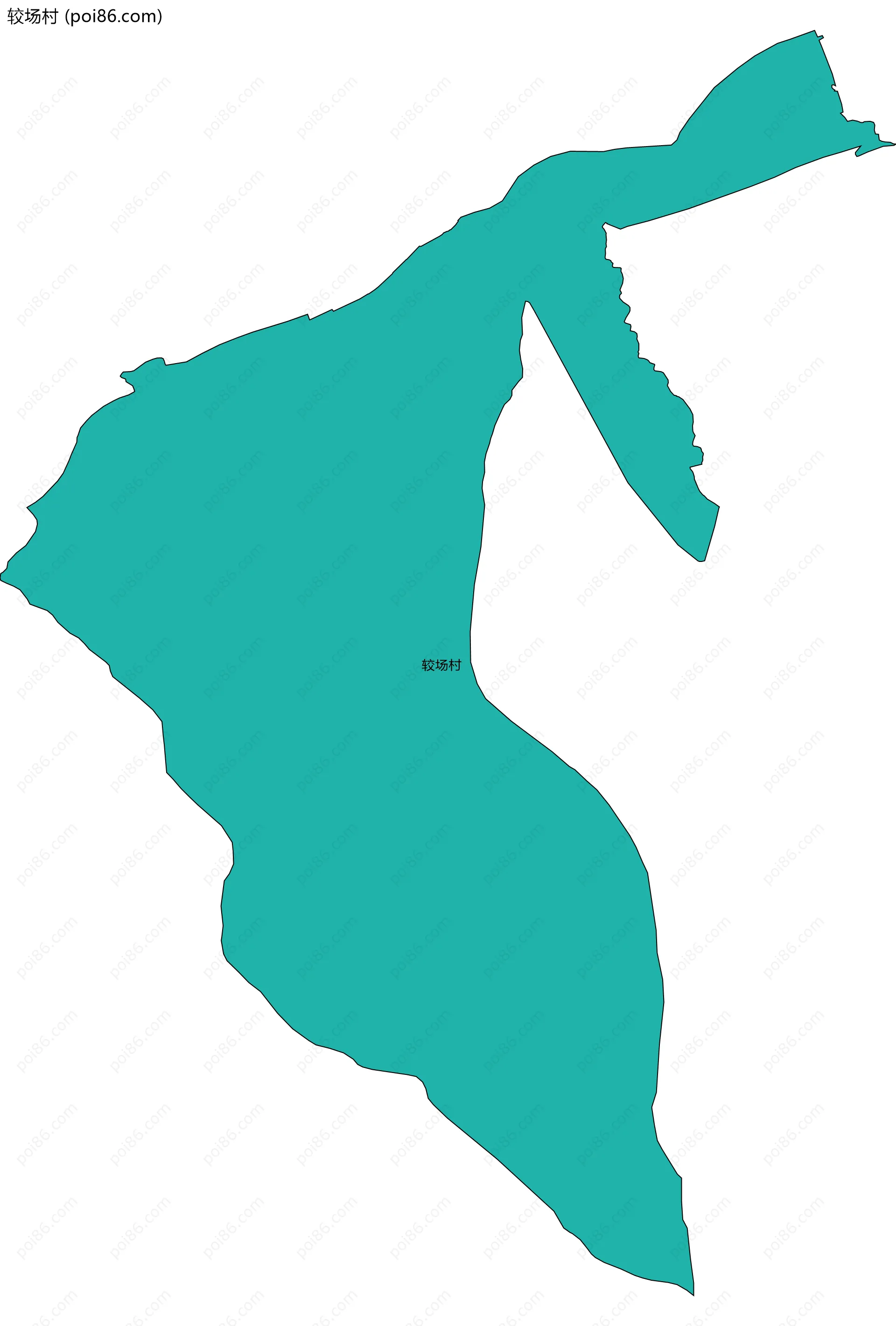 较场村边界地图