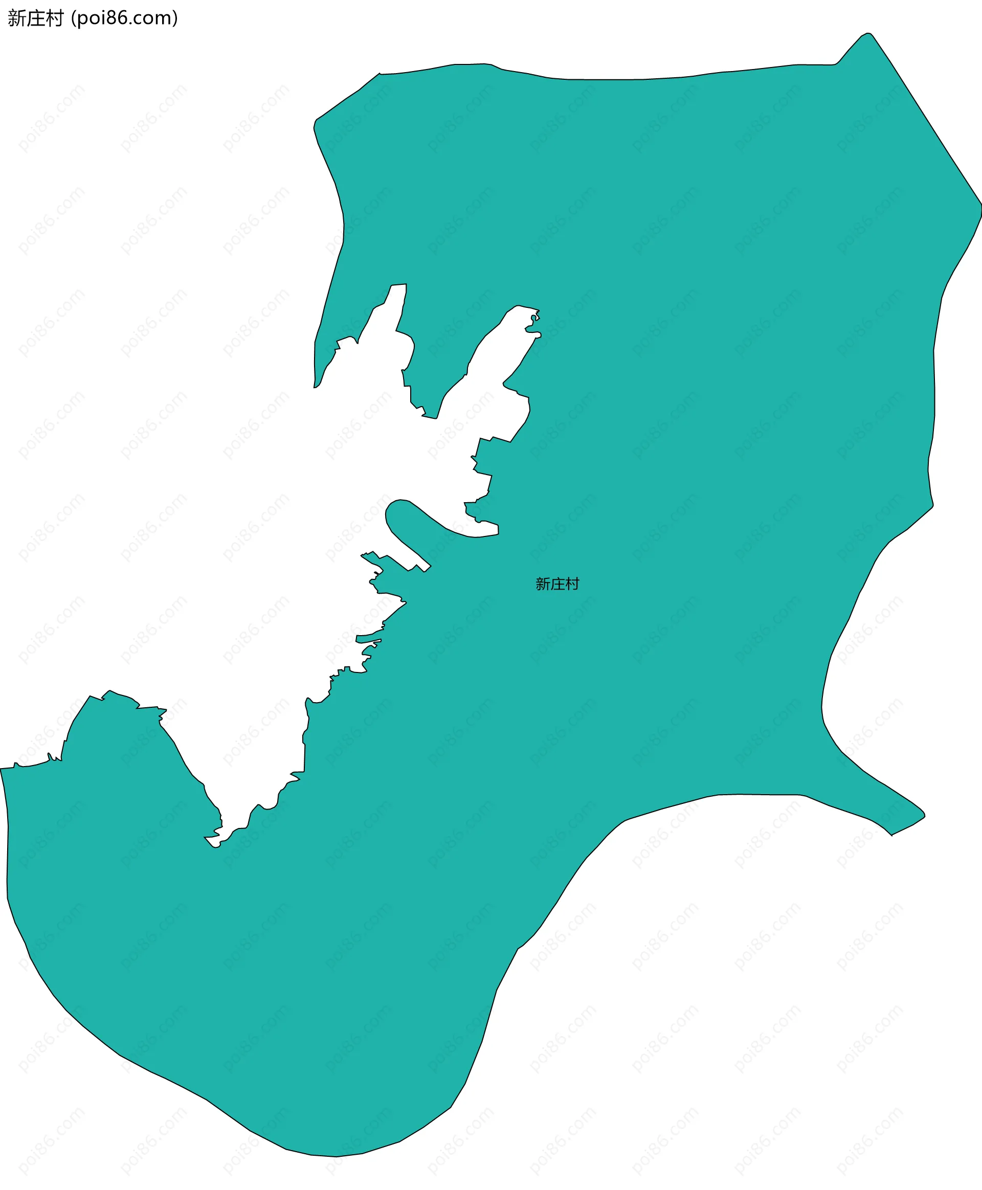 新庄村边界地图