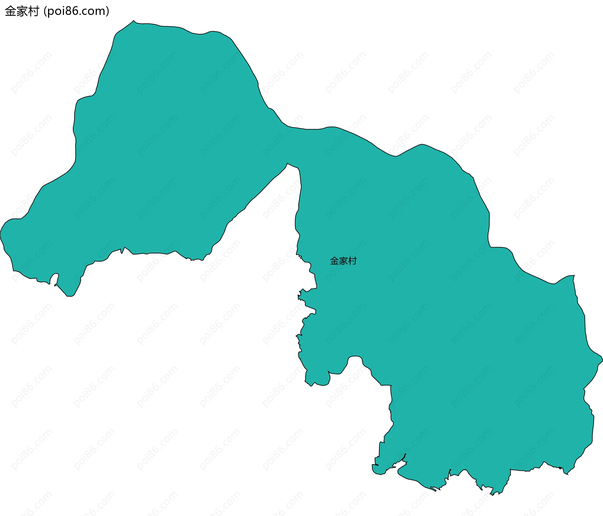 金家村边界地图