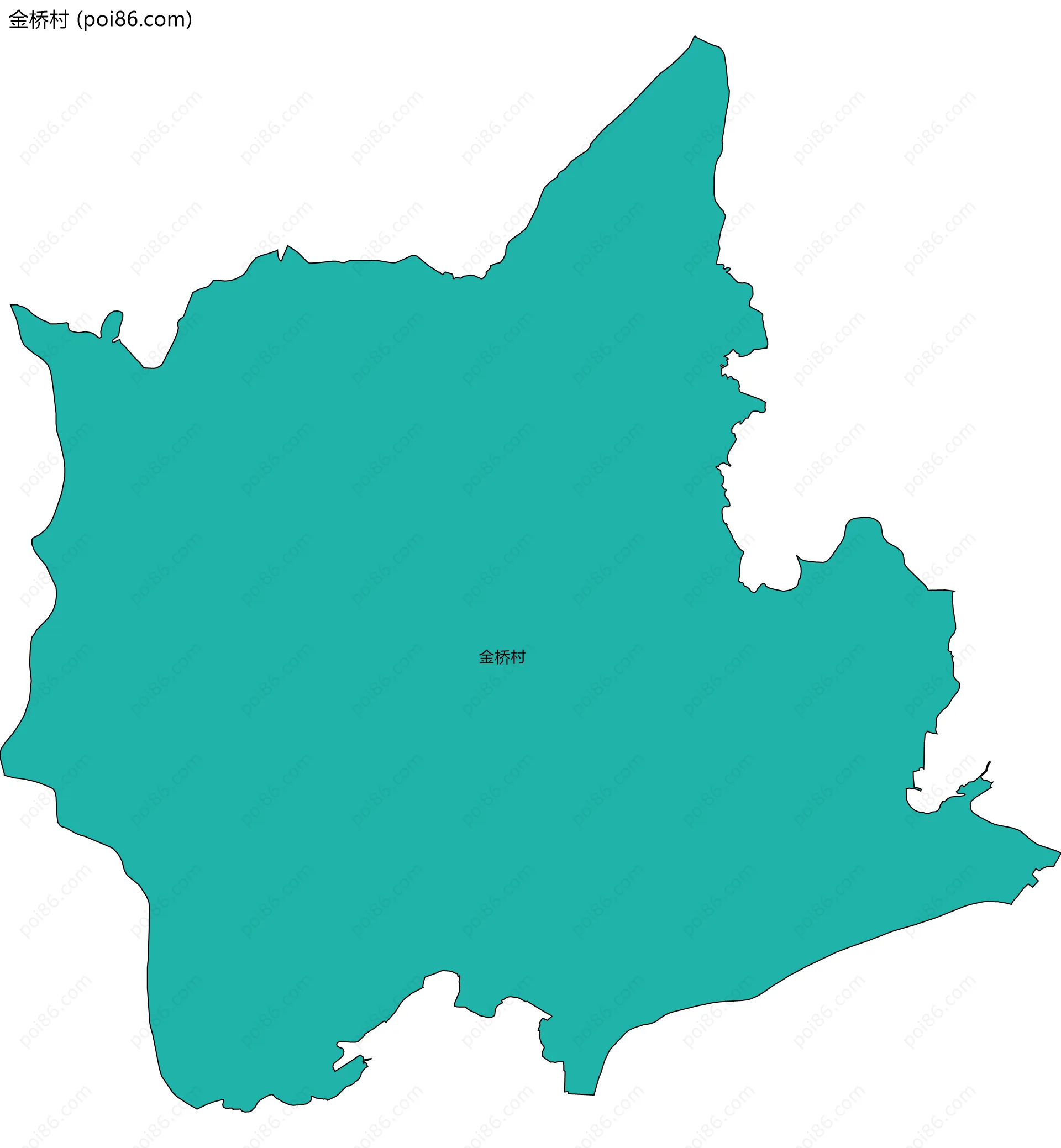 金桥村边界地图