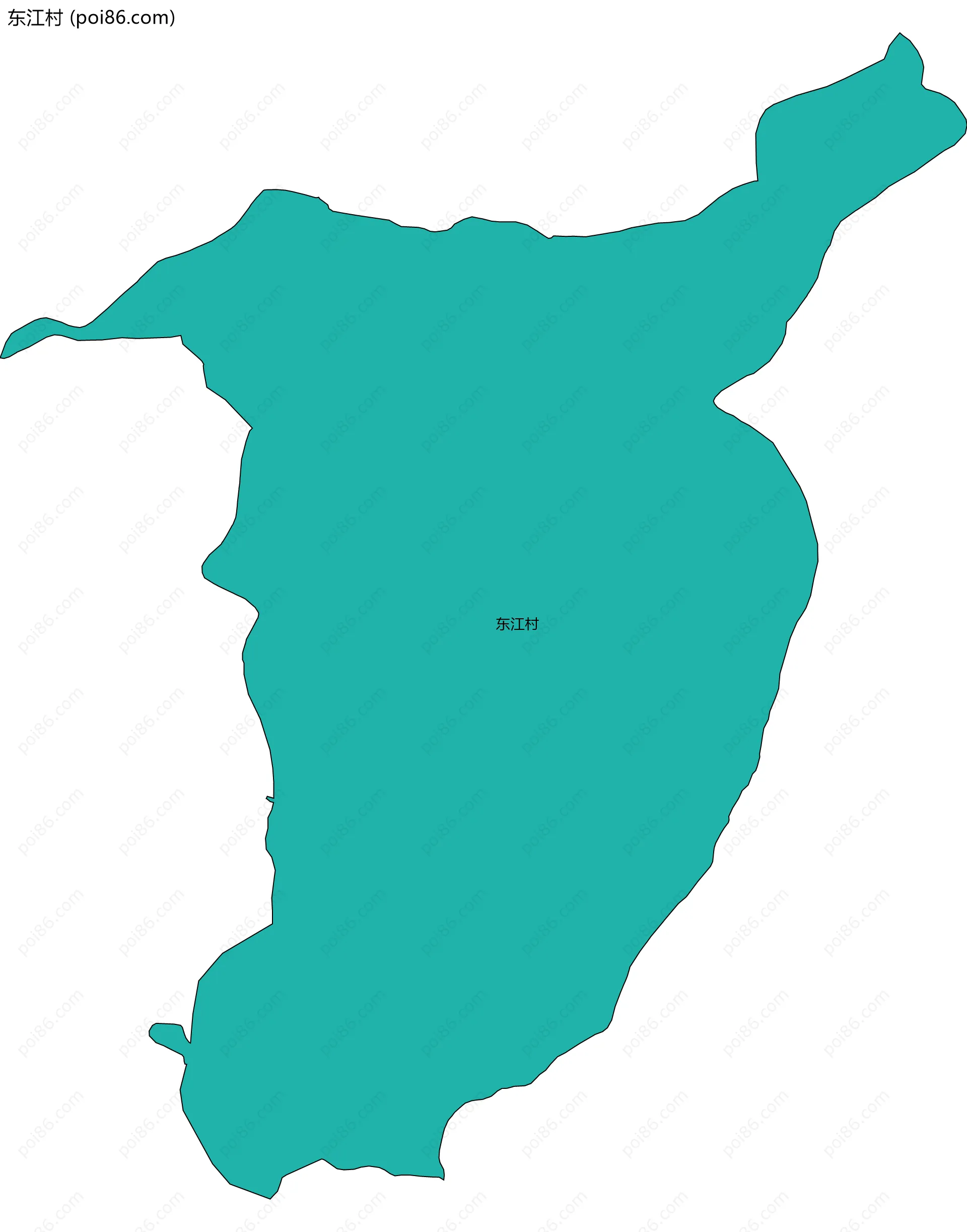 东江村边界地图