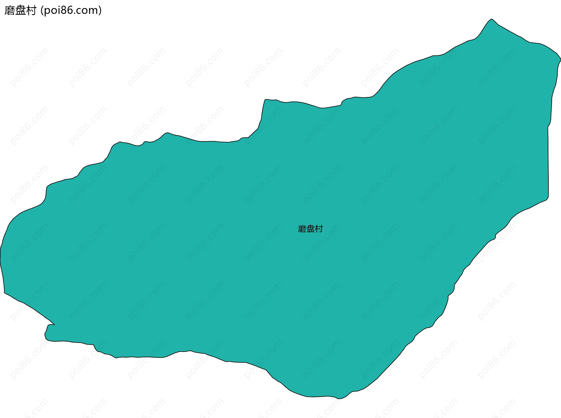 磨盘村边界地图