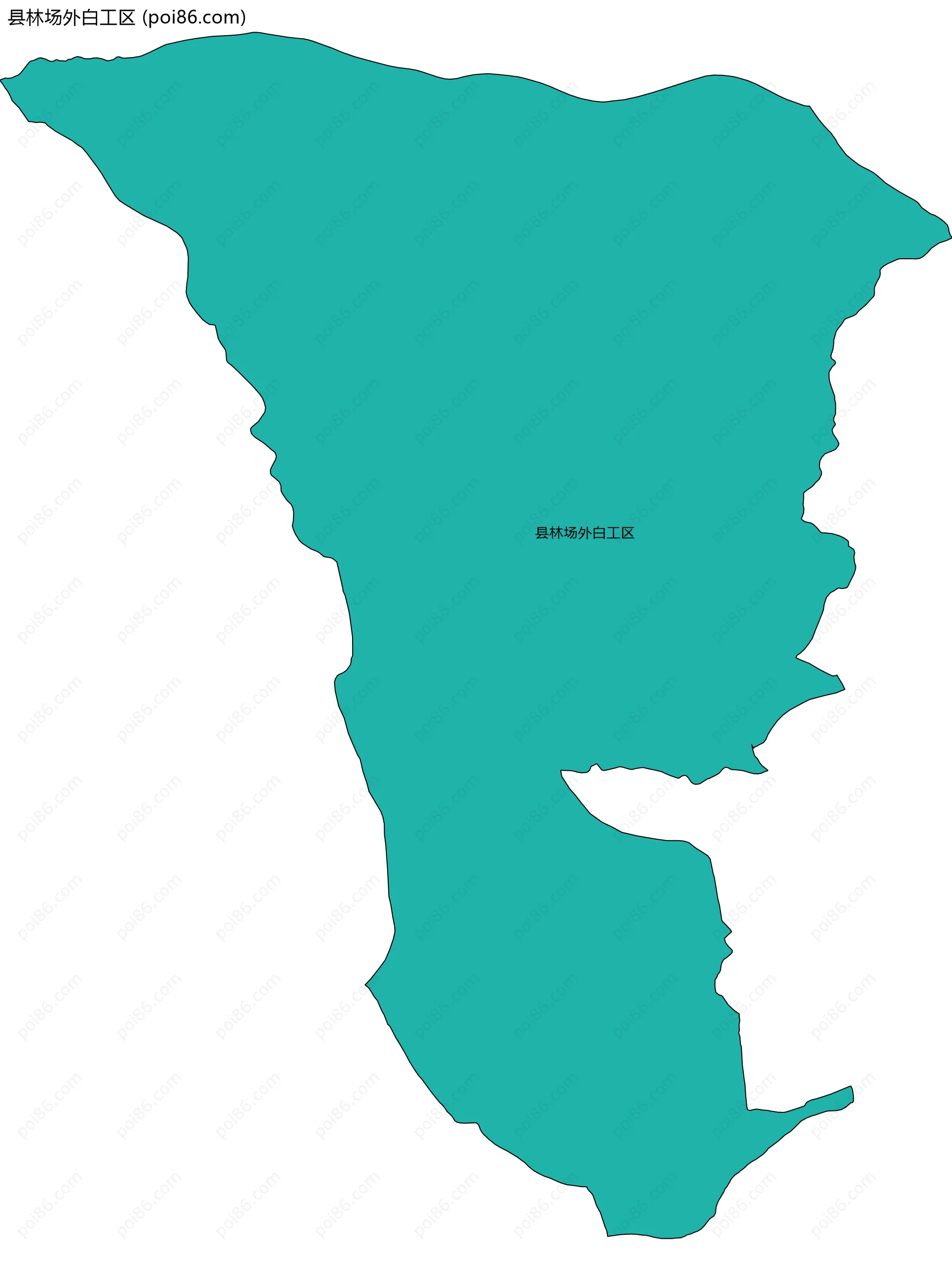 县林场外白工区边界地图