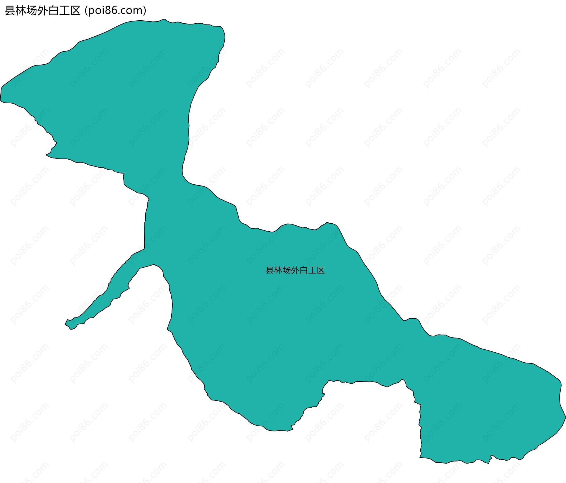 县林场外白工区边界地图