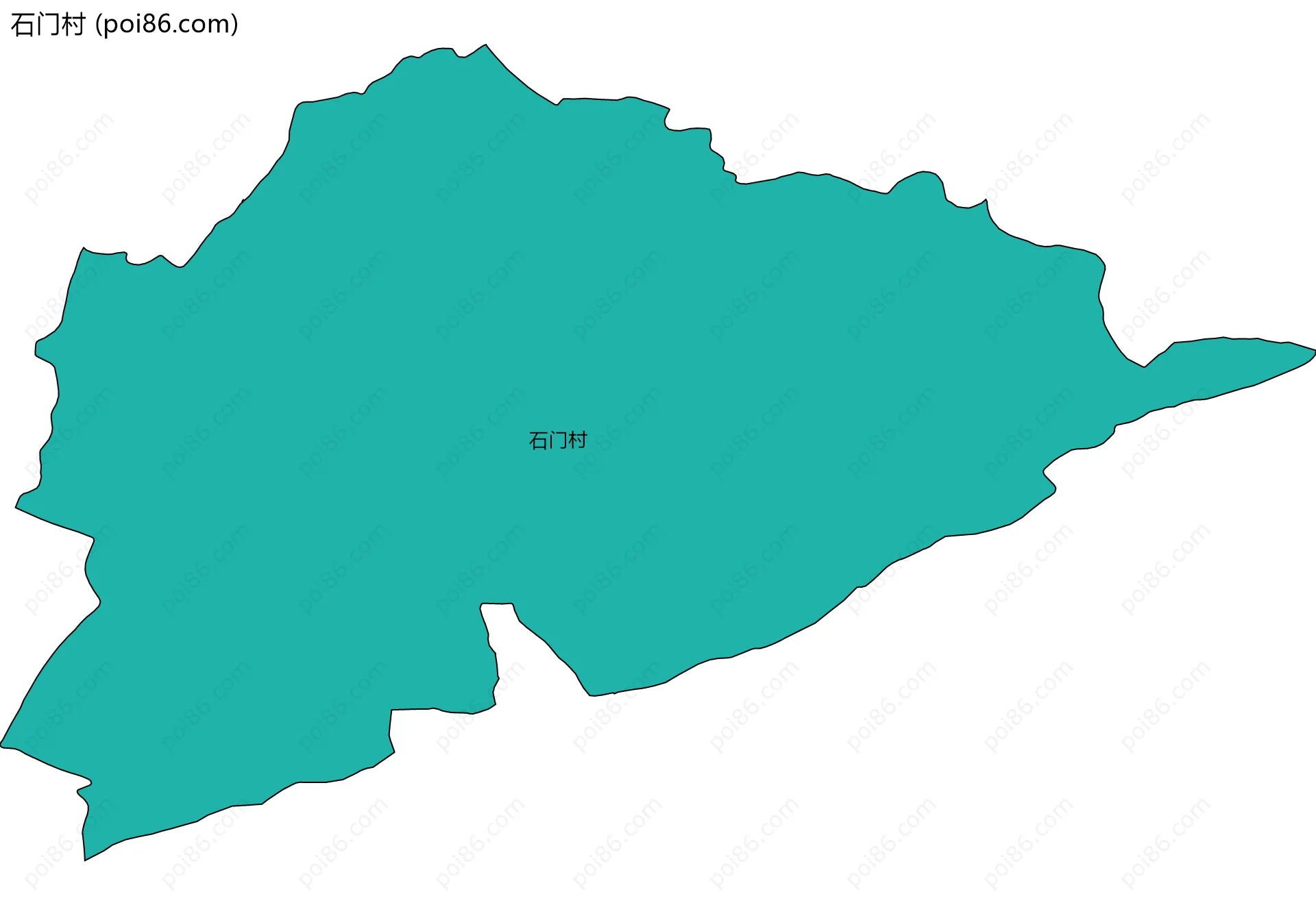 石门村边界地图
