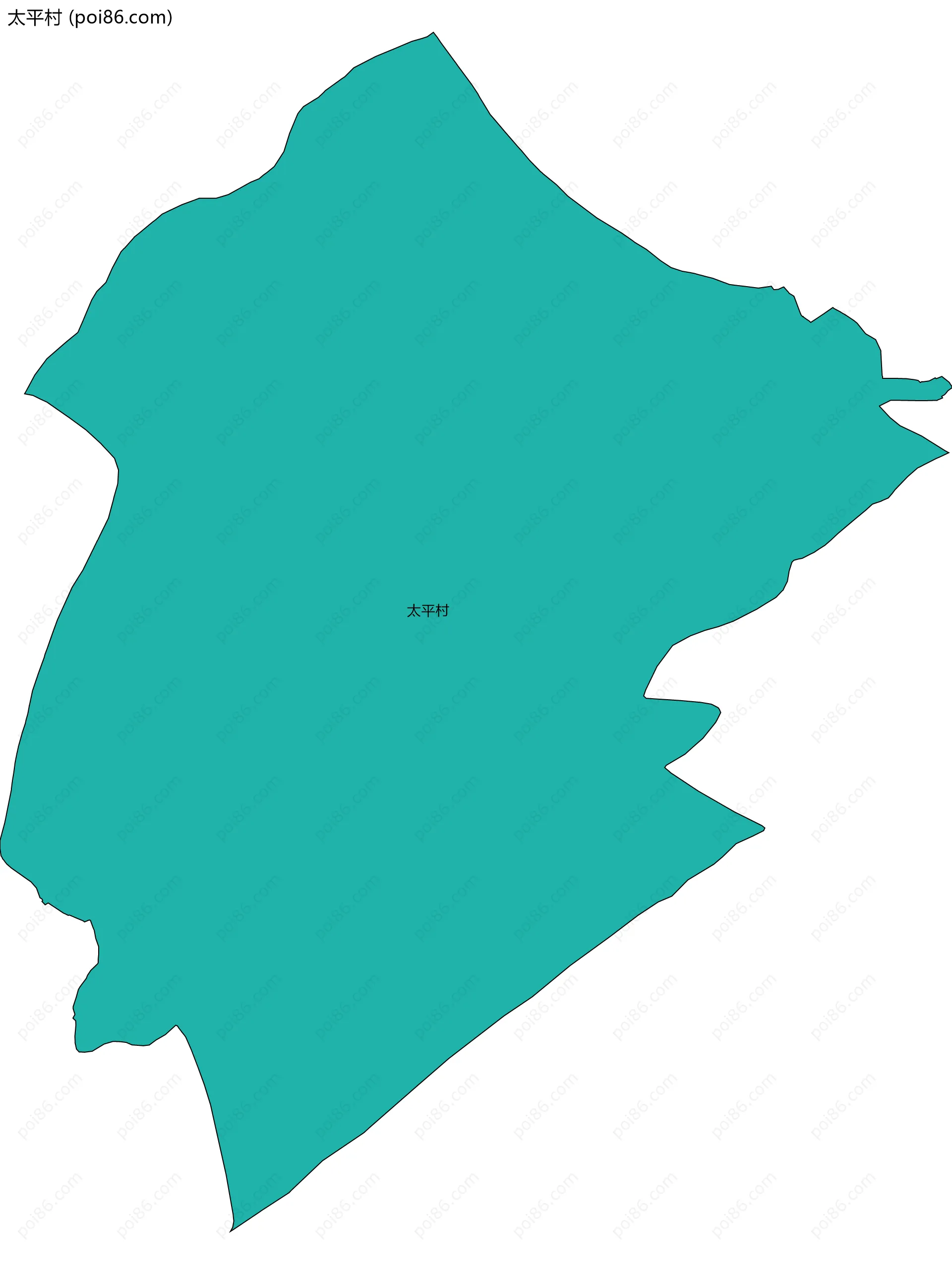 太平村边界地图