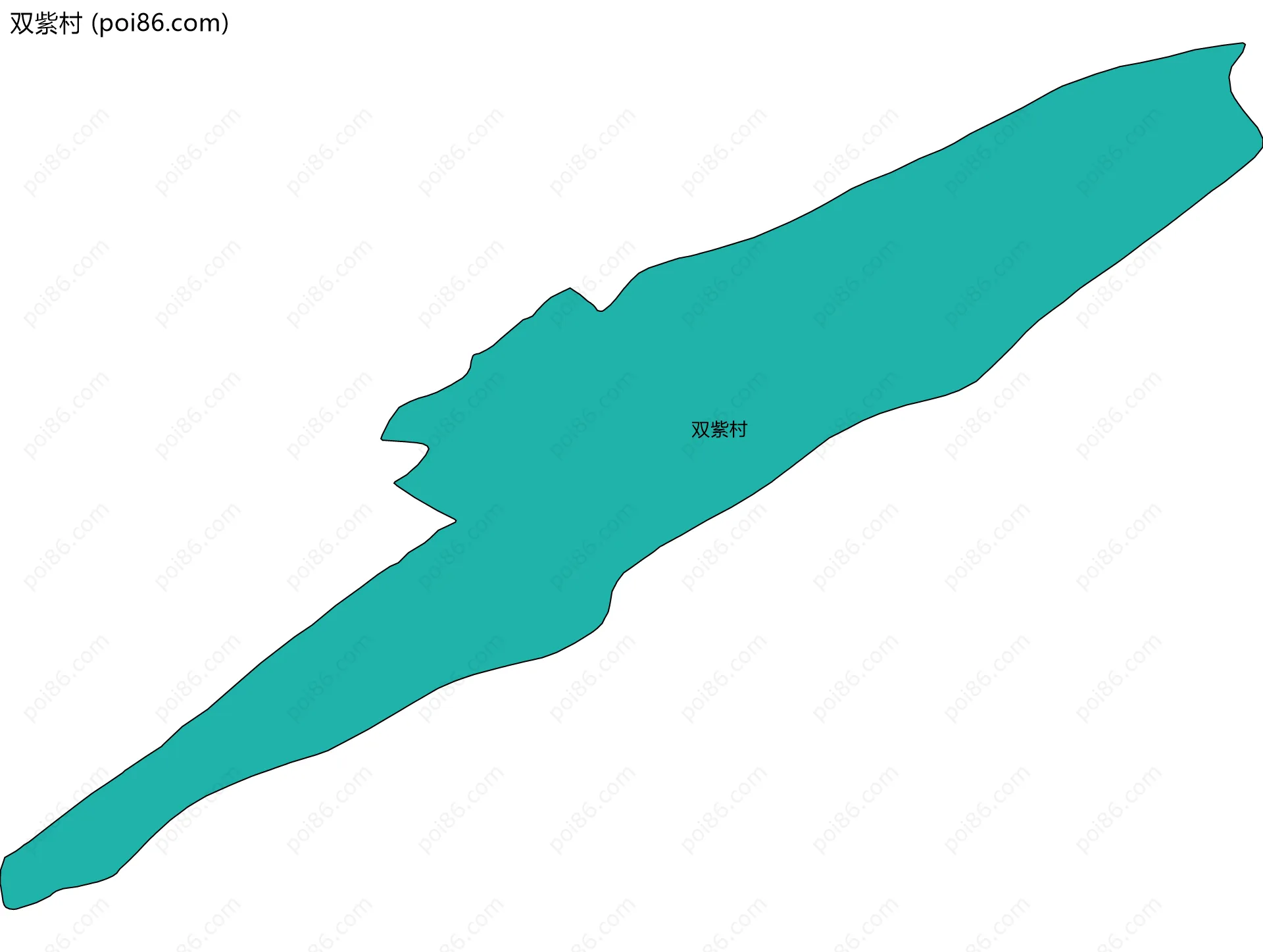 双紫村边界地图
