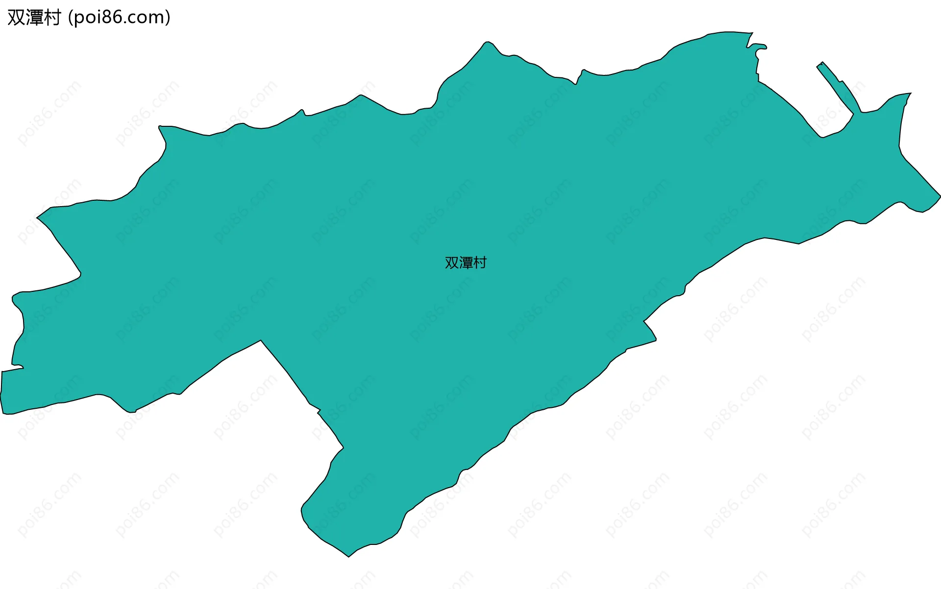 双潭村边界地图