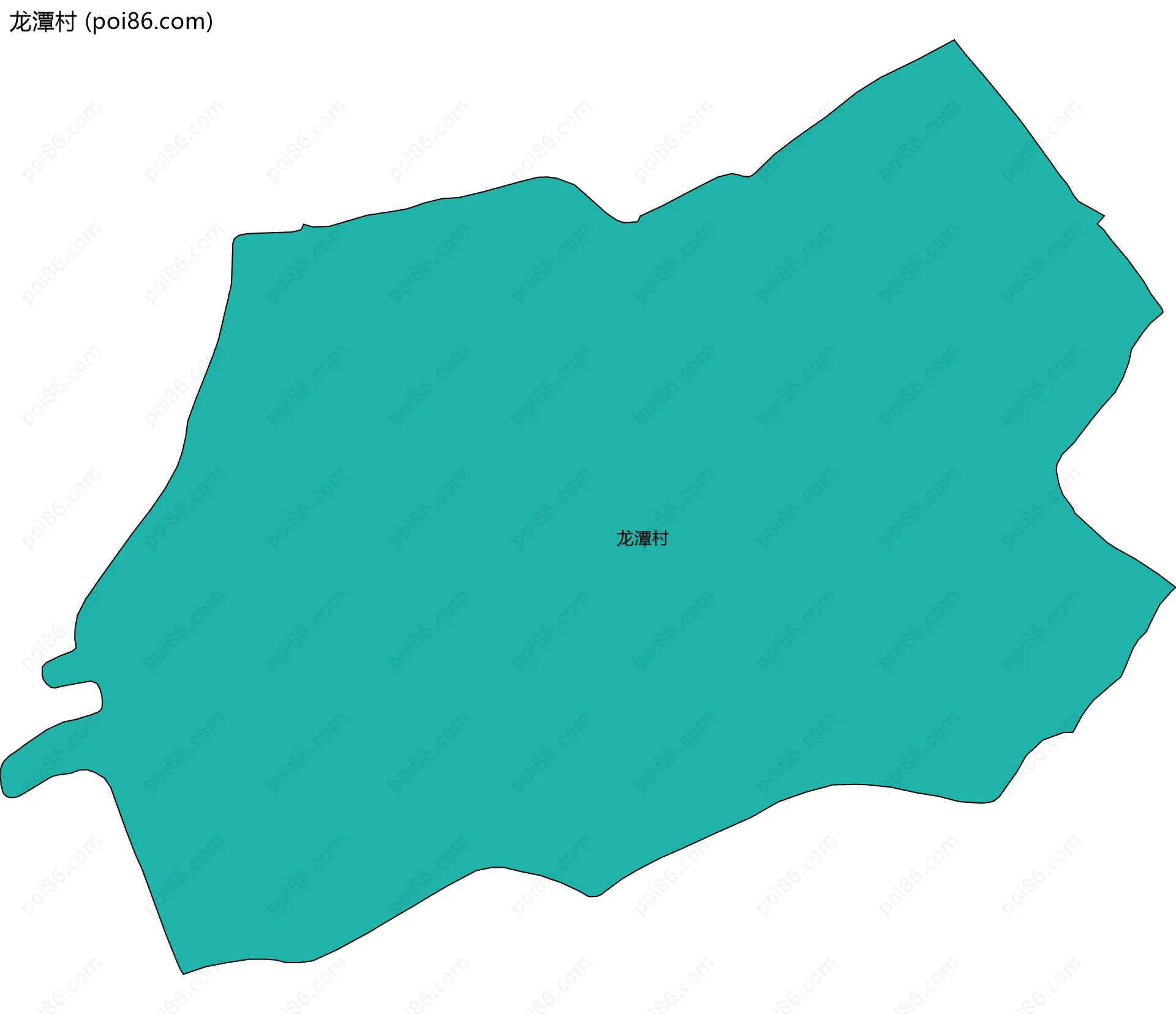 龙潭村边界地图