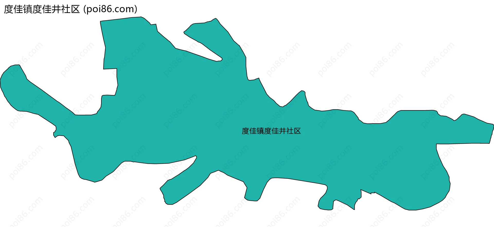 度佳镇度佳井社区边界地图