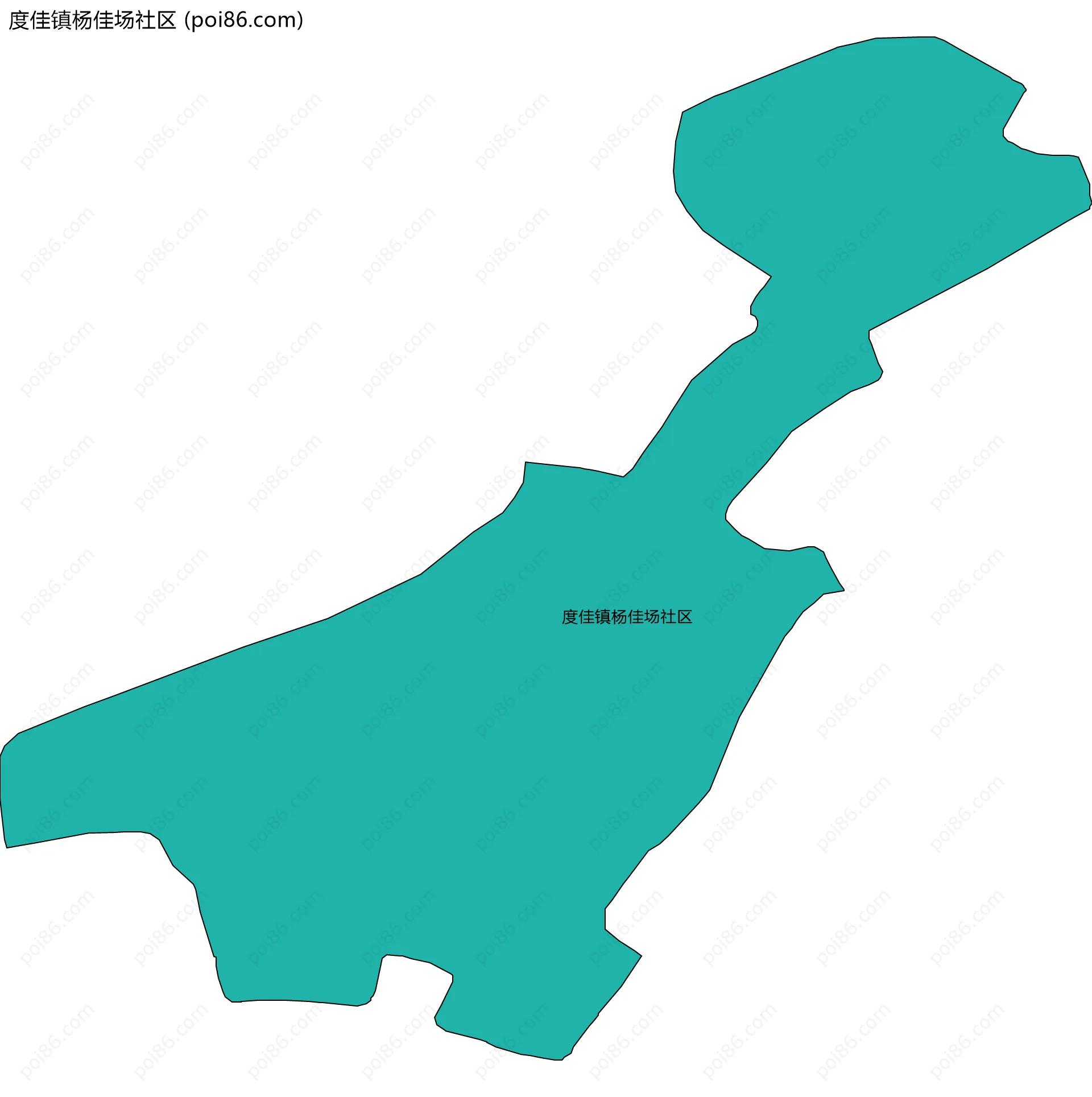 度佳镇杨佳场社区边界地图