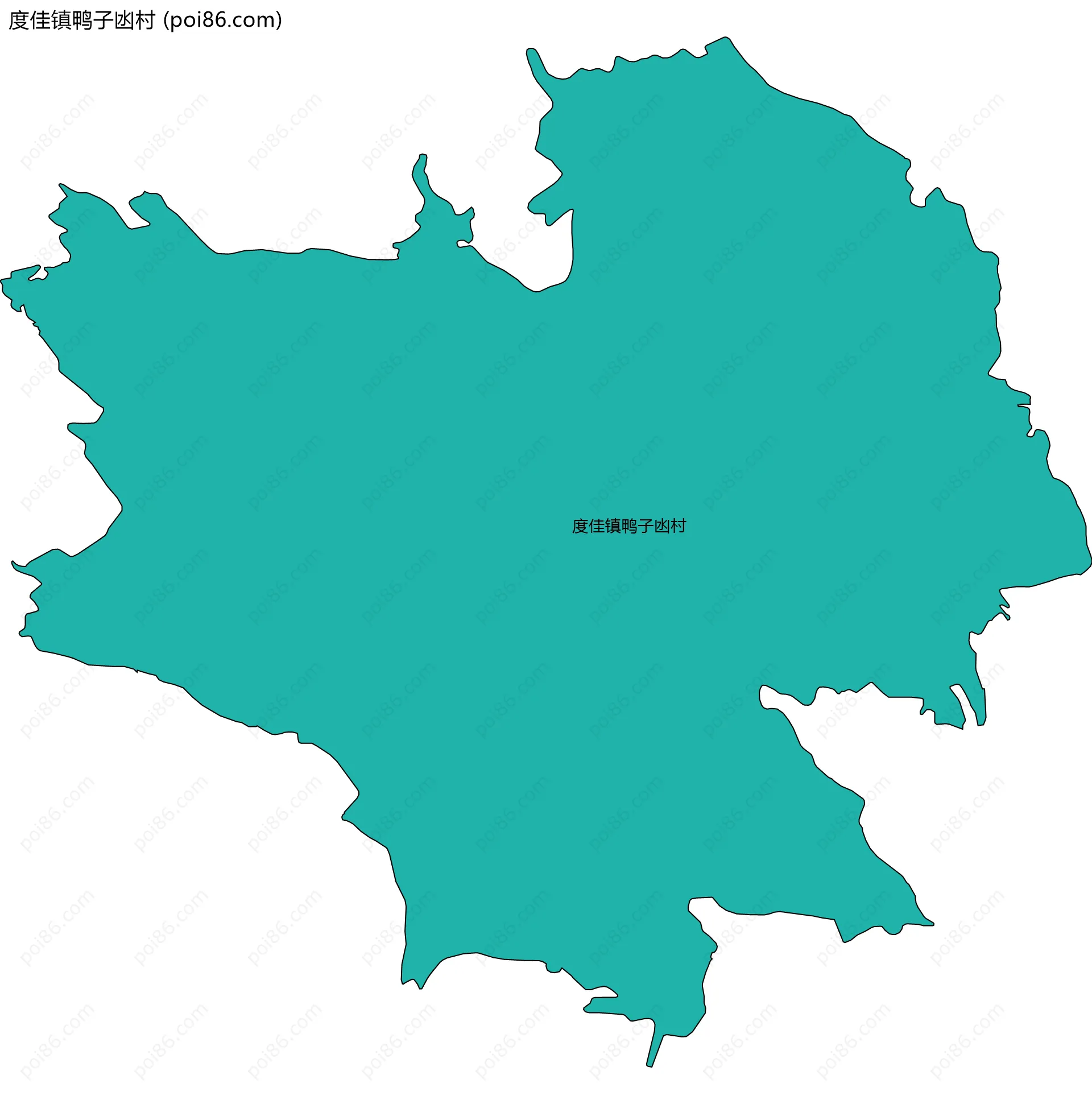 度佳镇鸭子凼村边界地图