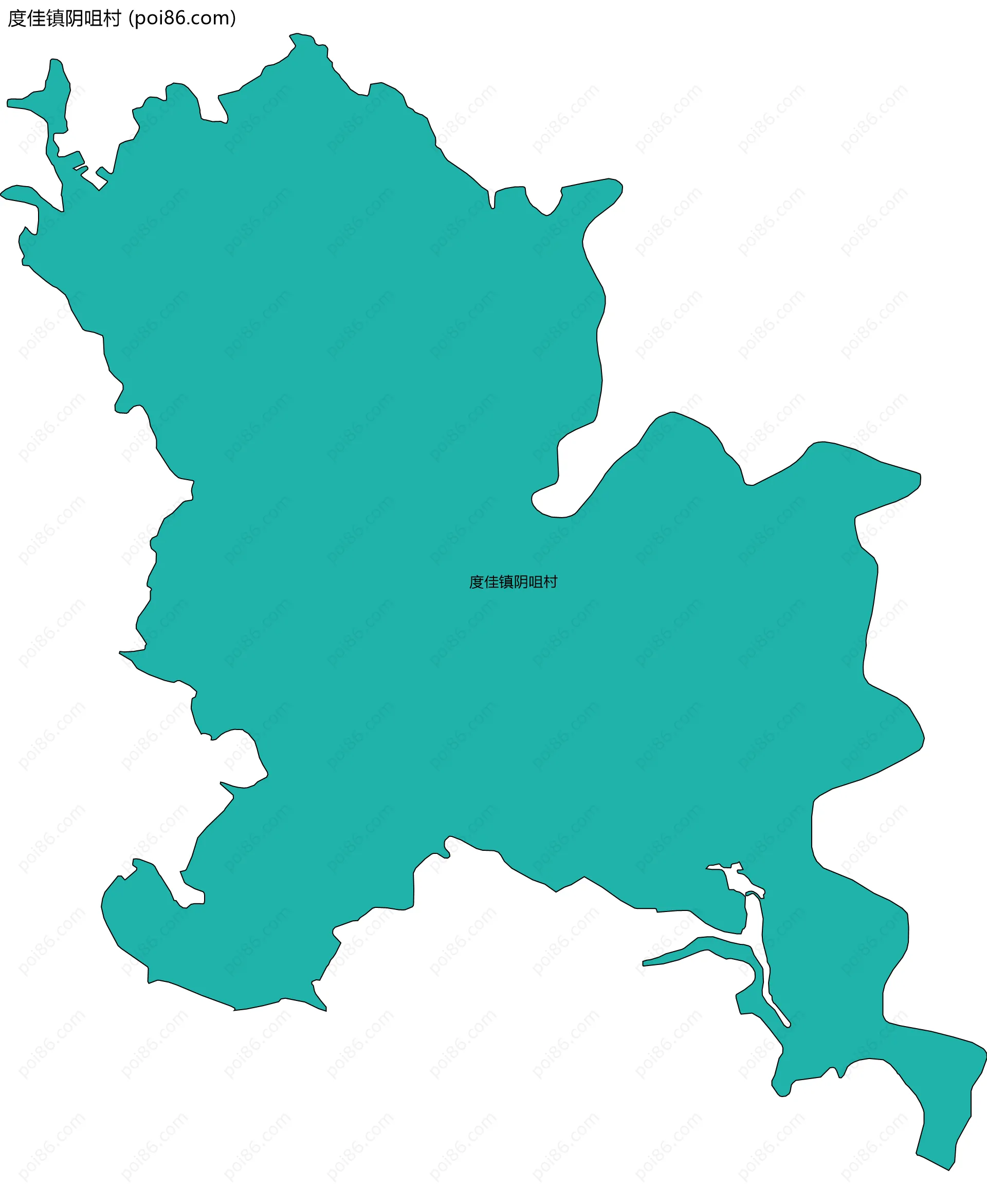 度佳镇阴咀村边界地图