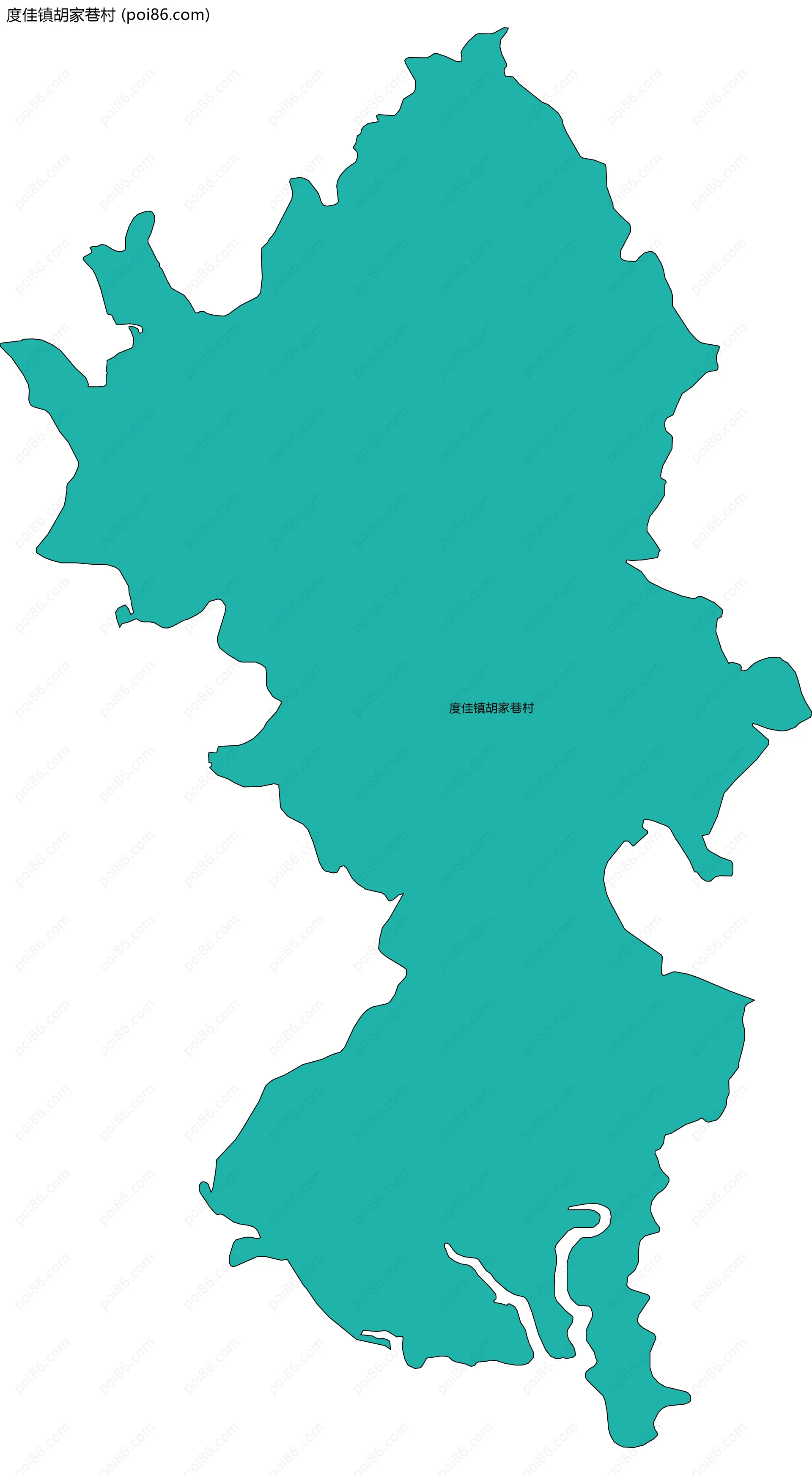 度佳镇胡家巷村边界地图