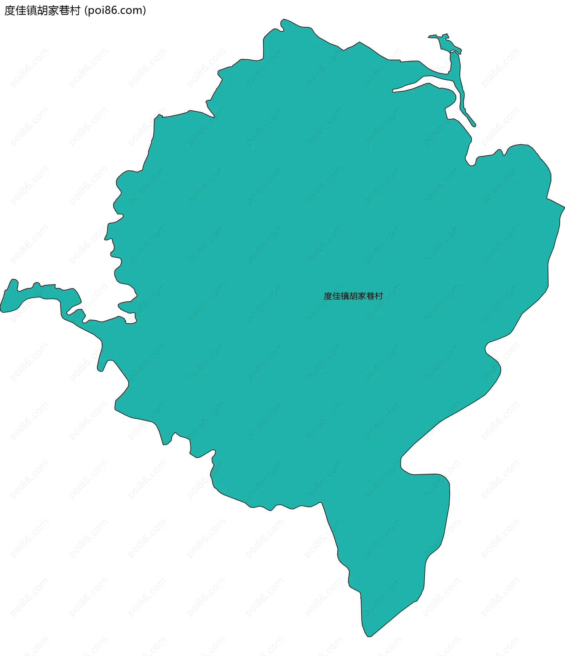 度佳镇胡家巷村边界地图
