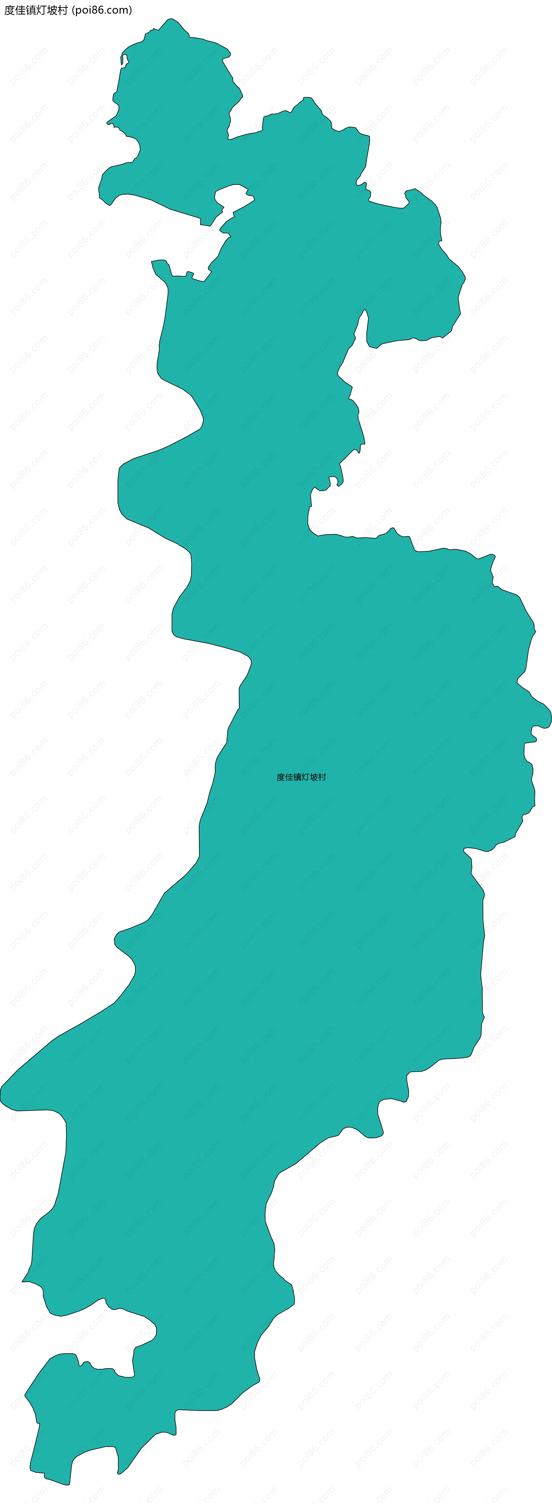 度佳镇灯坡村边界地图