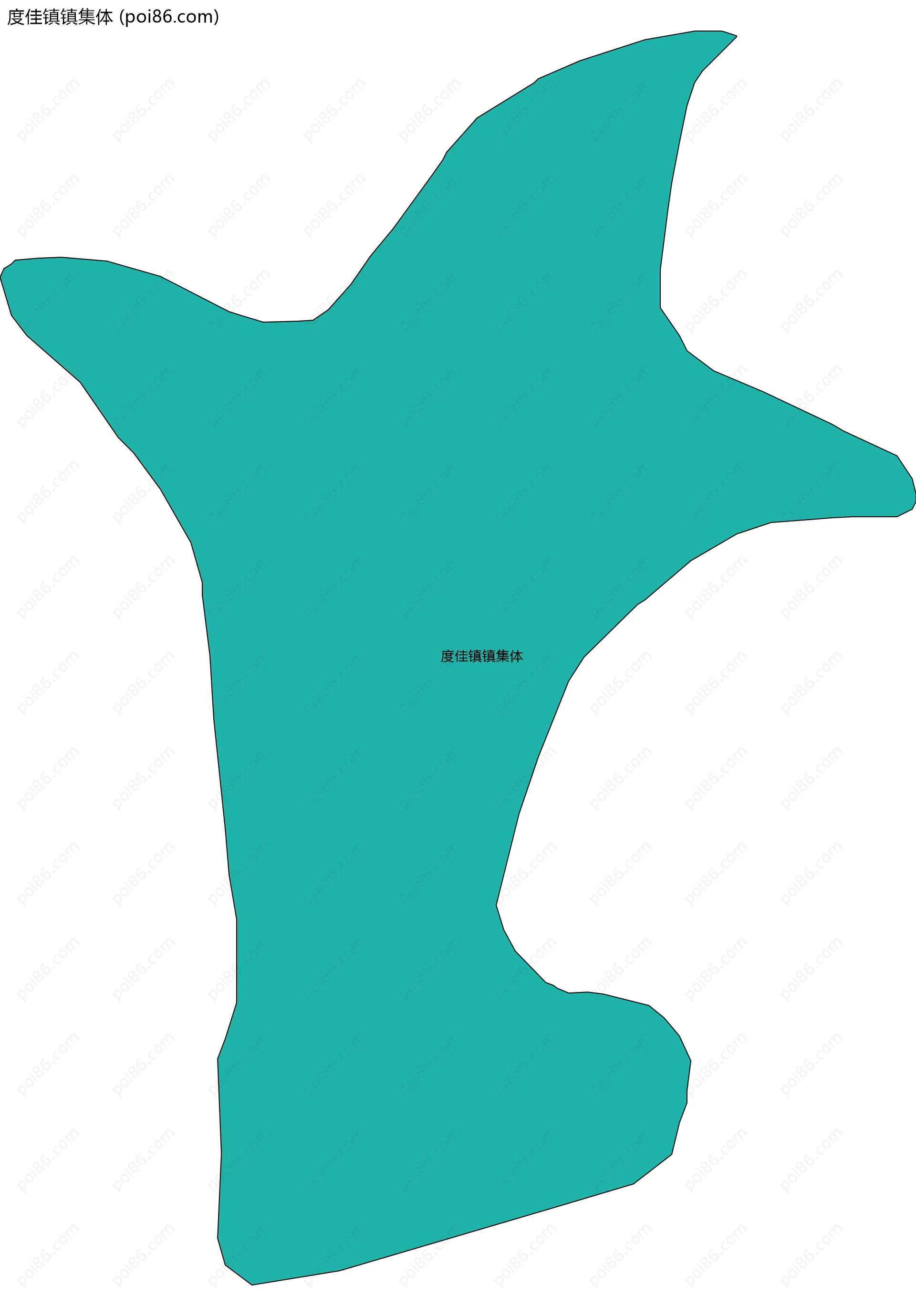 度佳镇镇集体边界地图