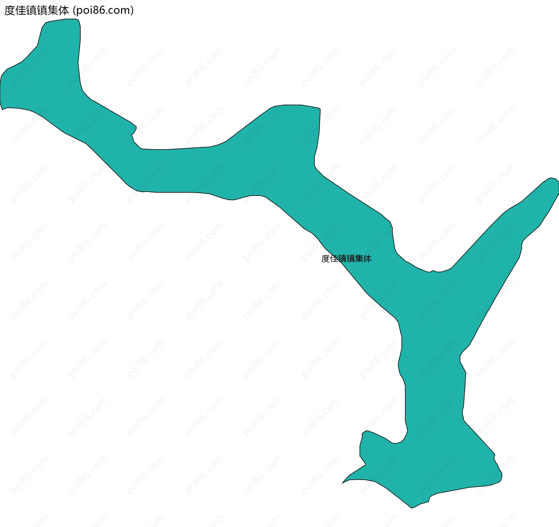 度佳镇镇集体边界地图