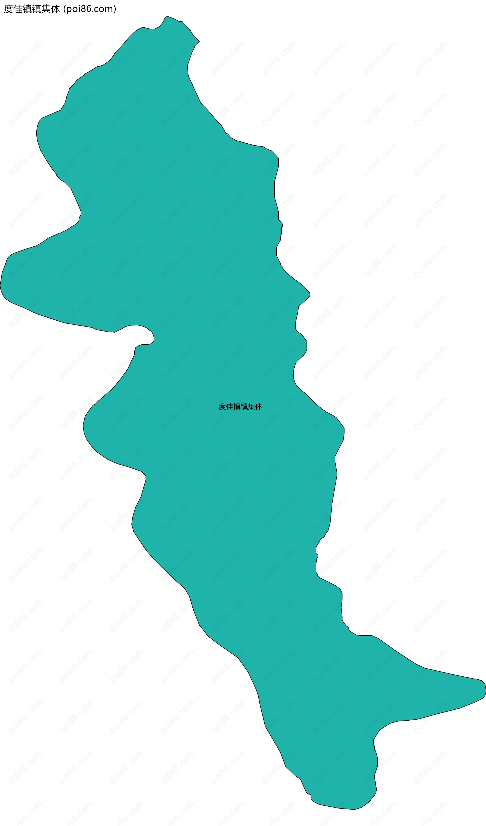 度佳镇镇集体边界地图