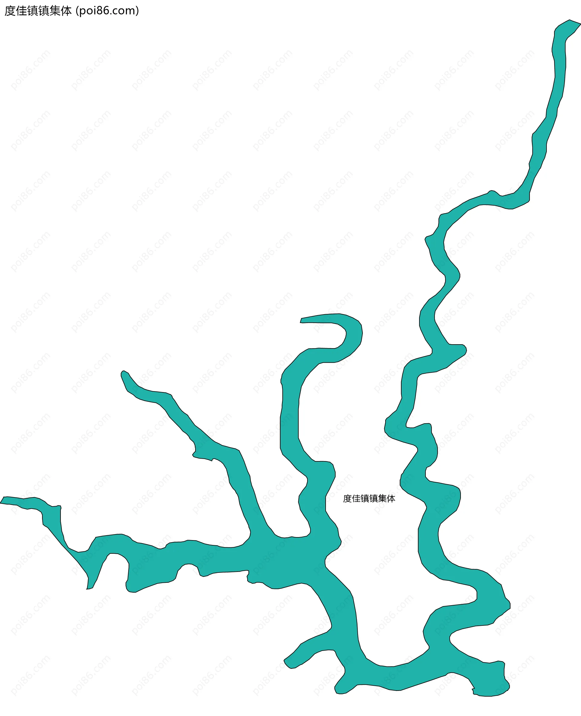 度佳镇镇集体边界地图