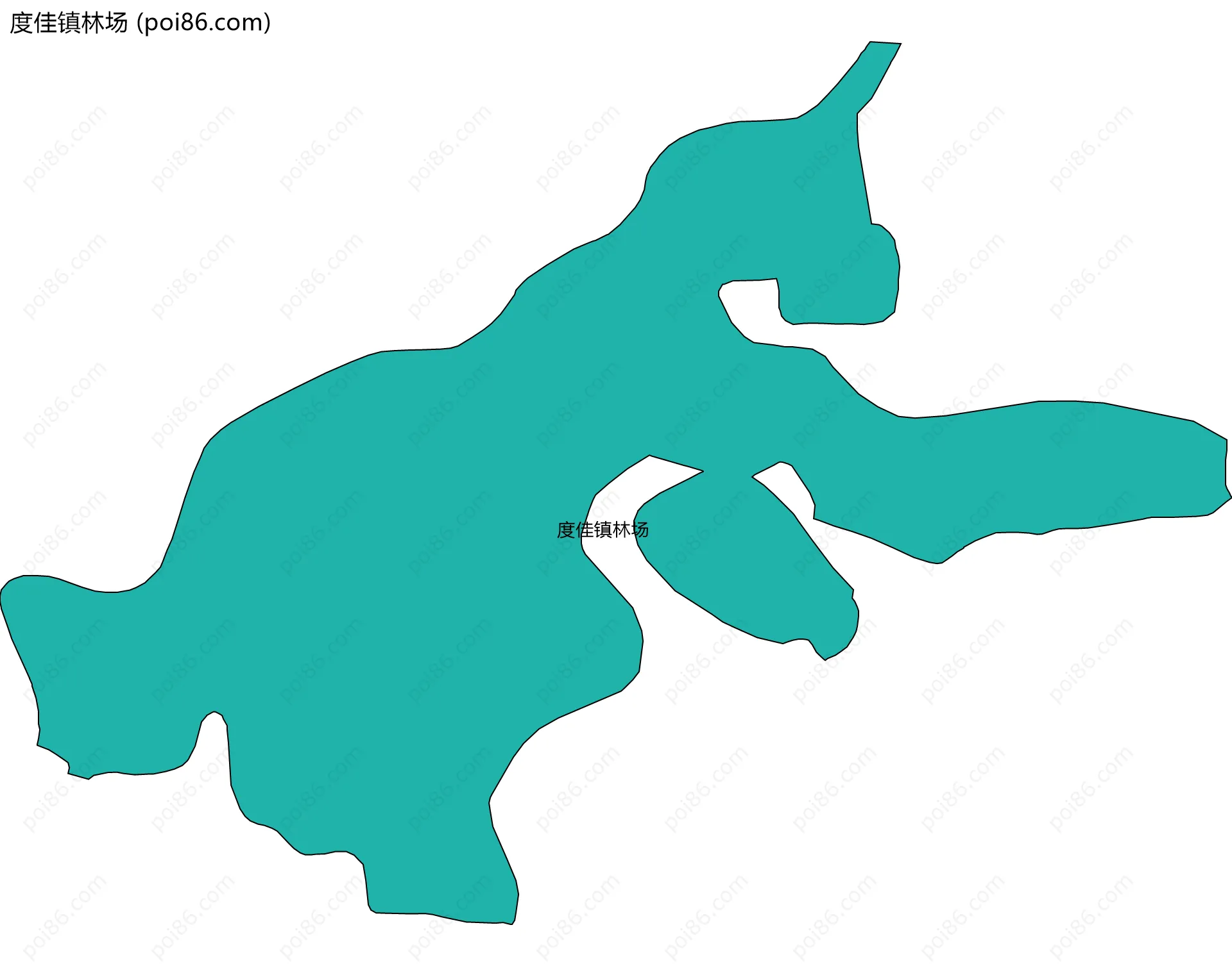 度佳镇林场边界地图