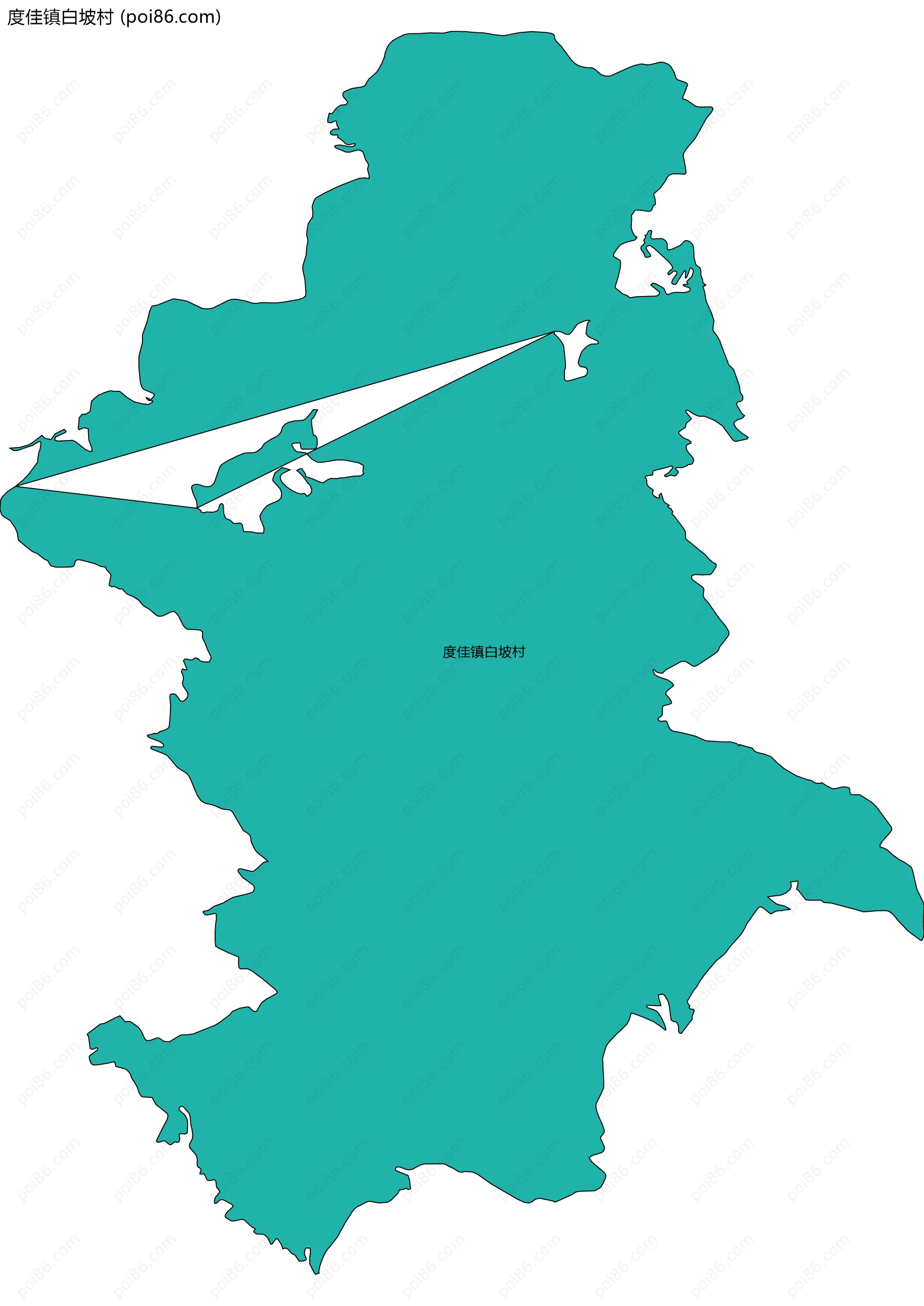 度佳镇白坡村边界地图