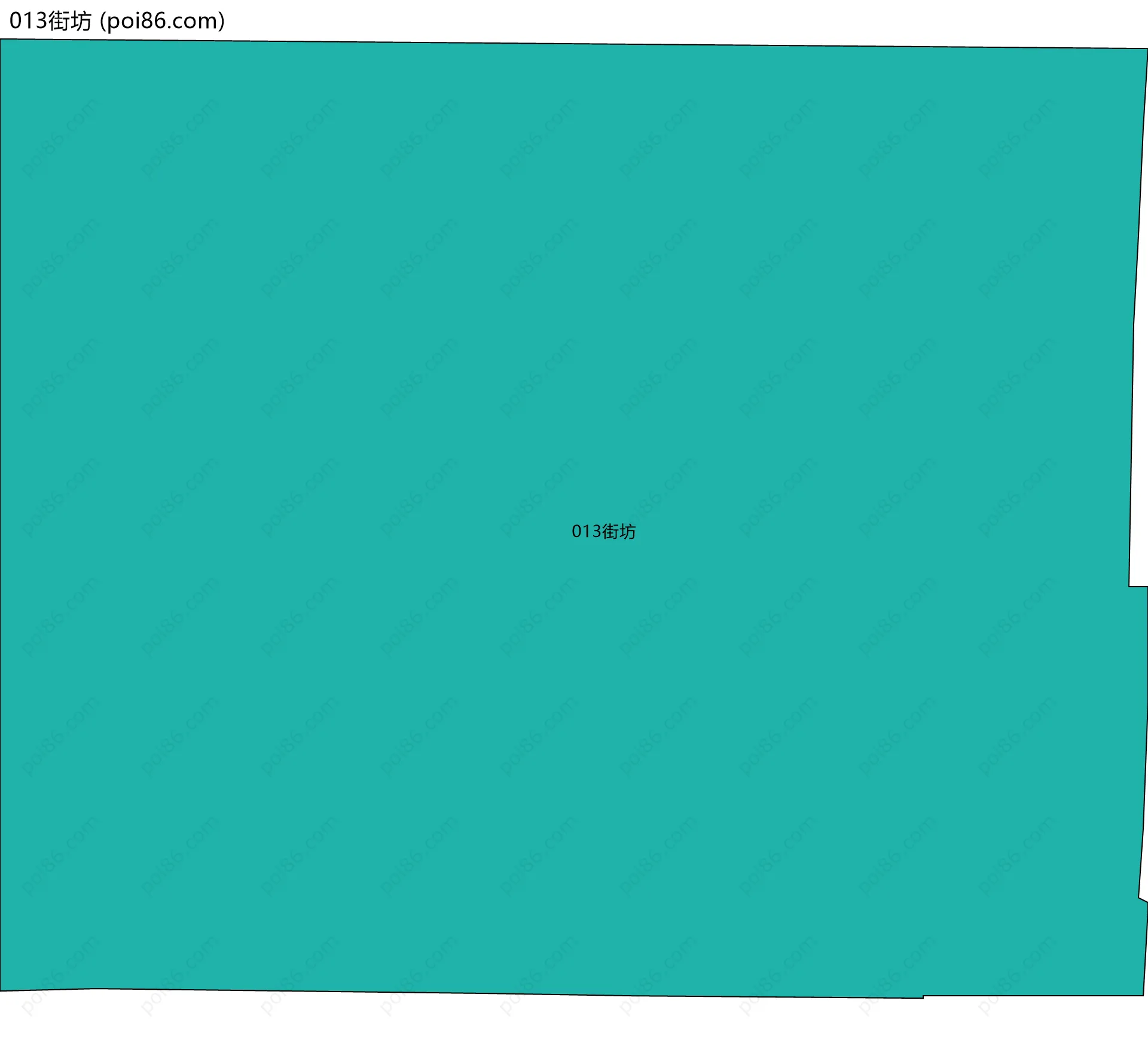 013街坊边界地图
