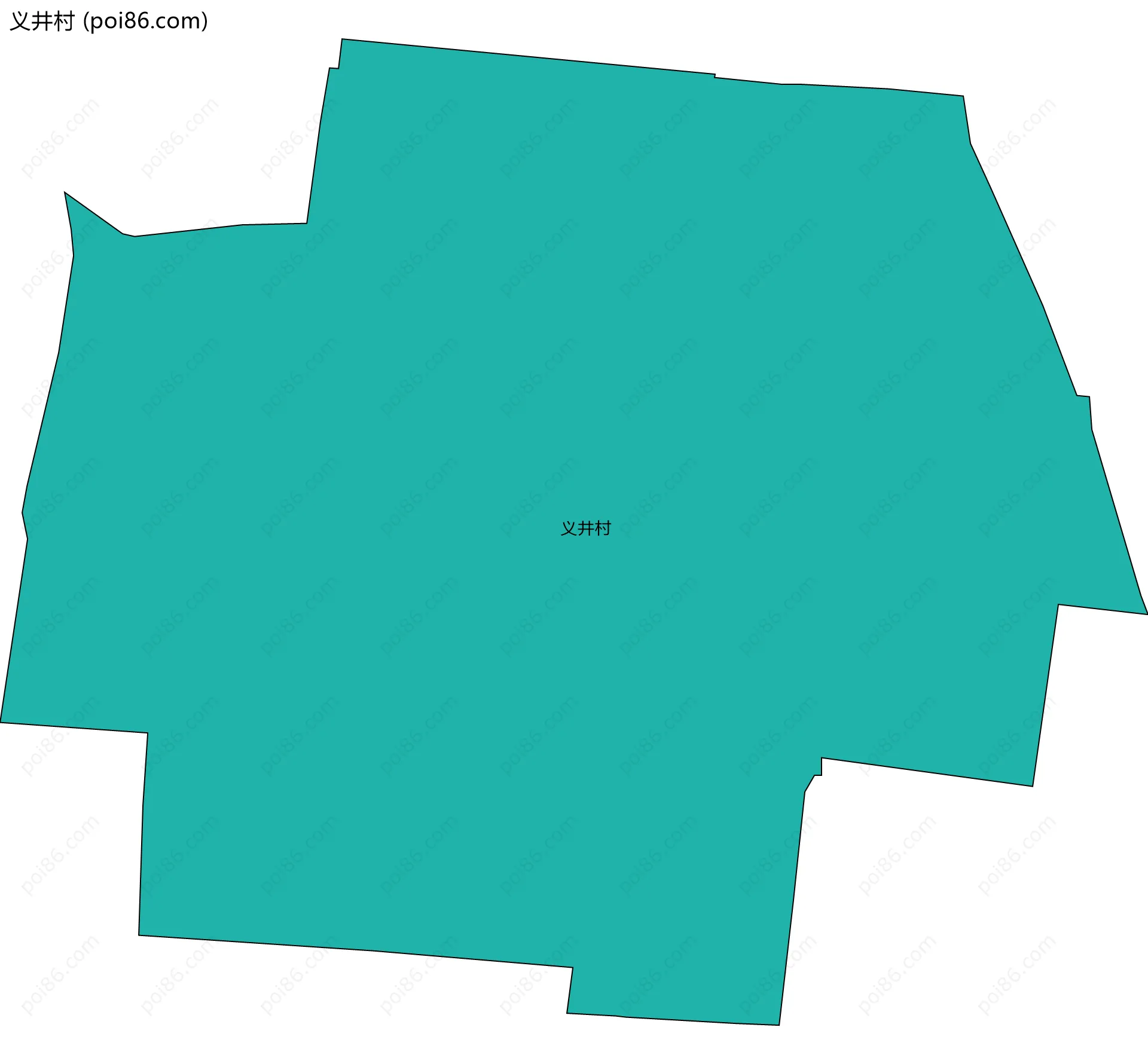 义井村边界地图