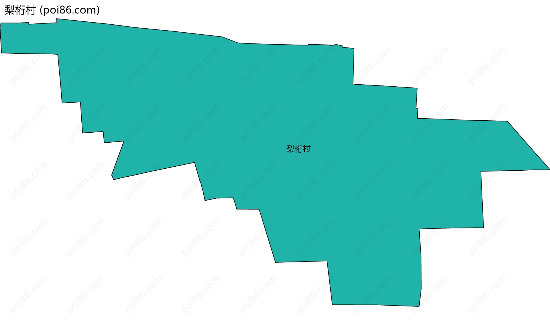 梨桁村边界地图