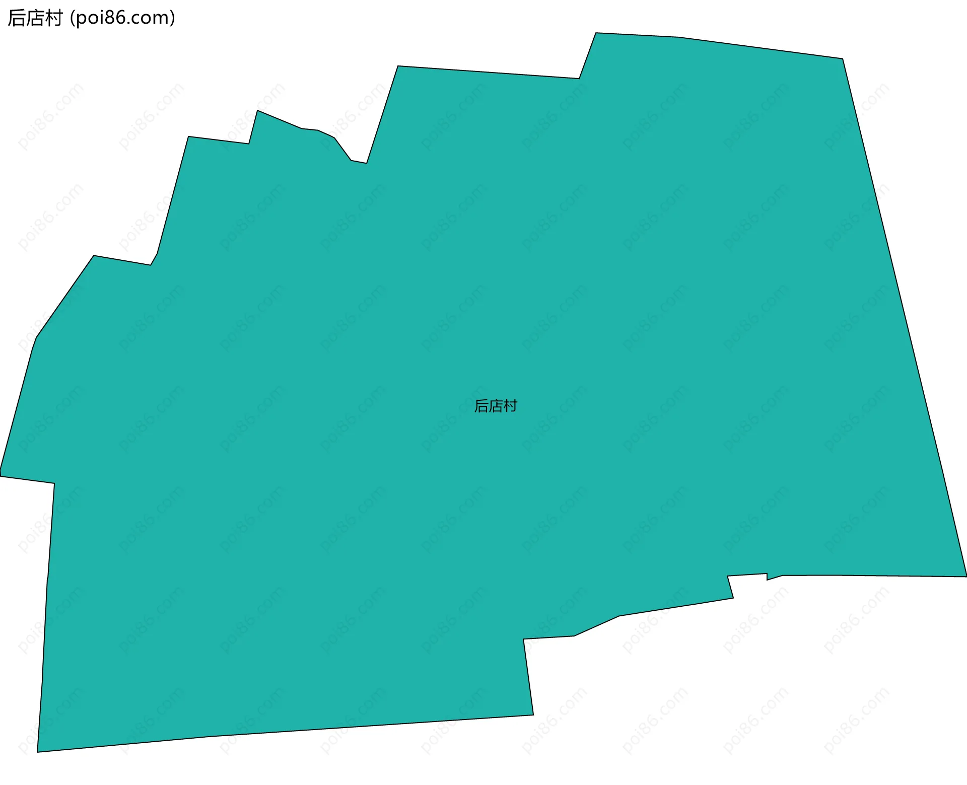 后店村边界地图