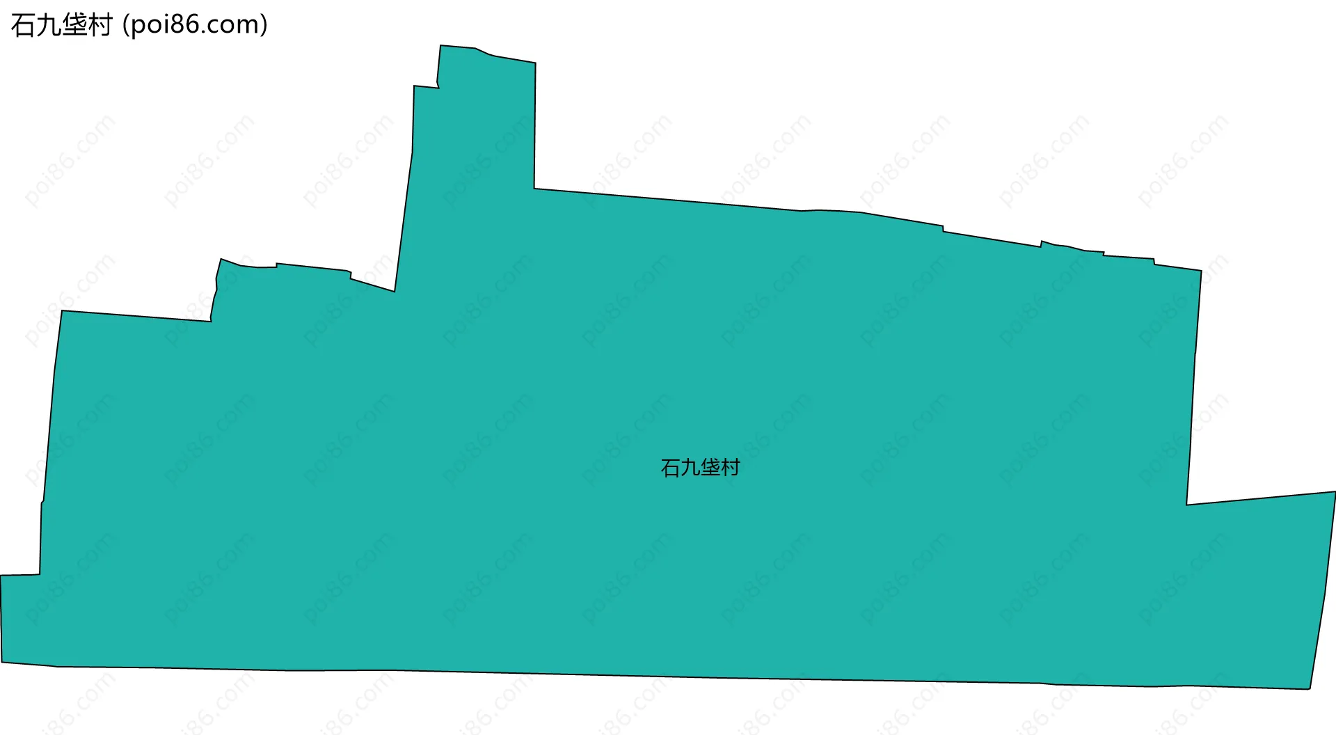 石九垡村边界地图
