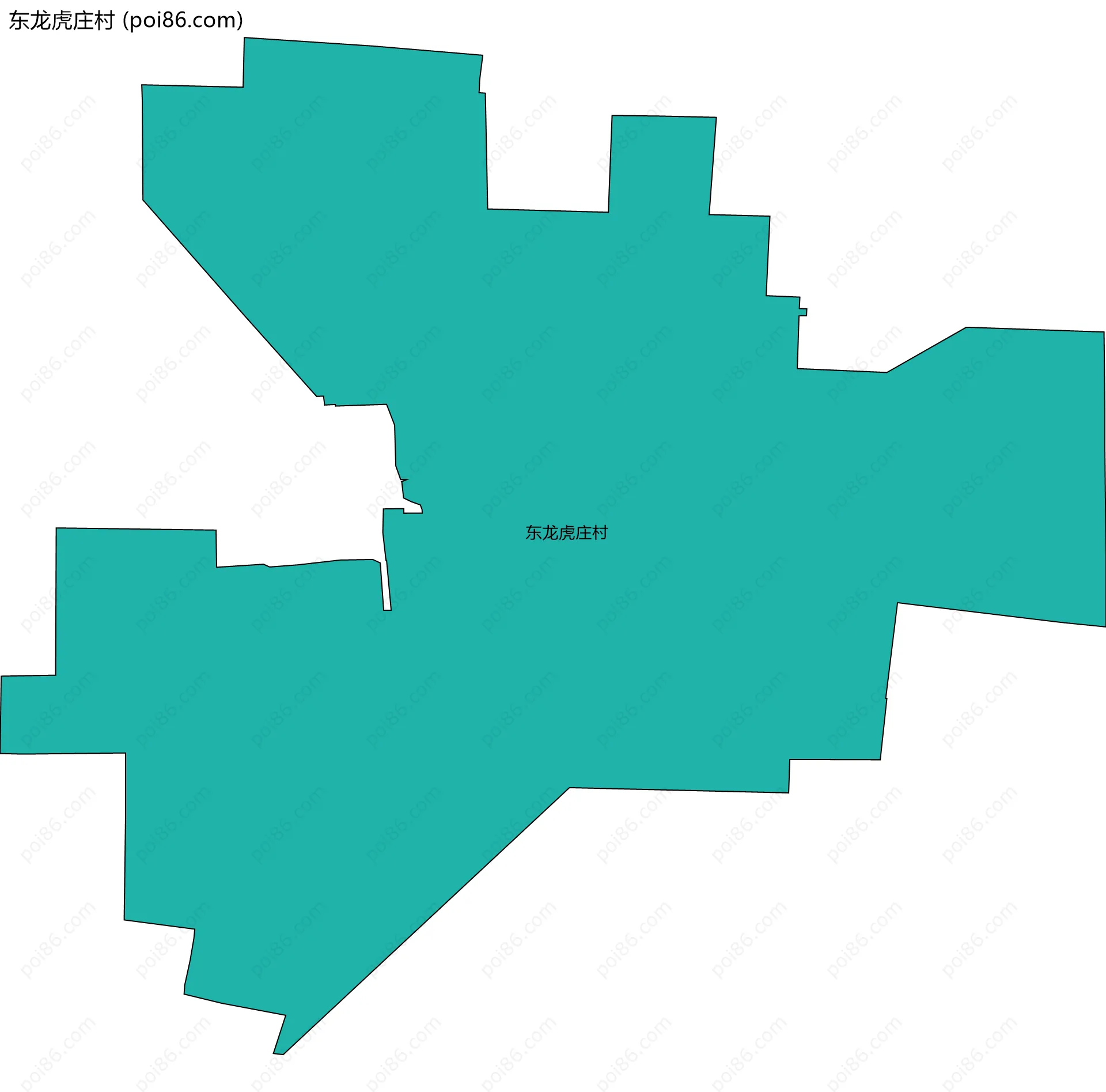东龙虎庄村边界地图