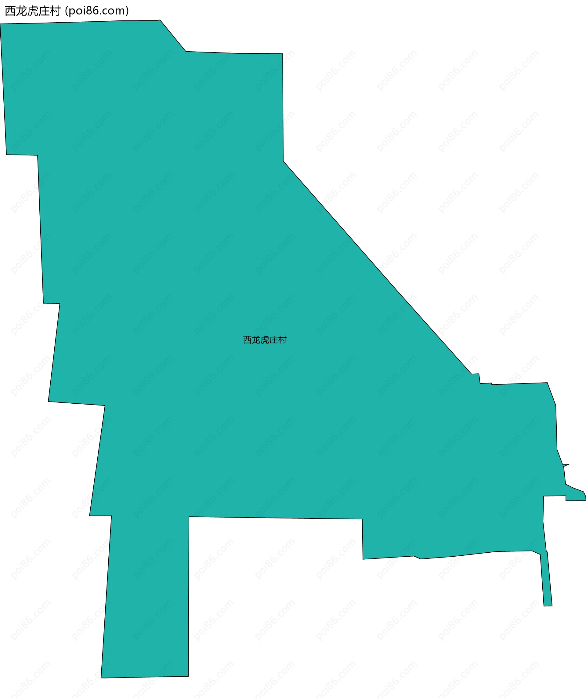 西龙虎庄村边界地图