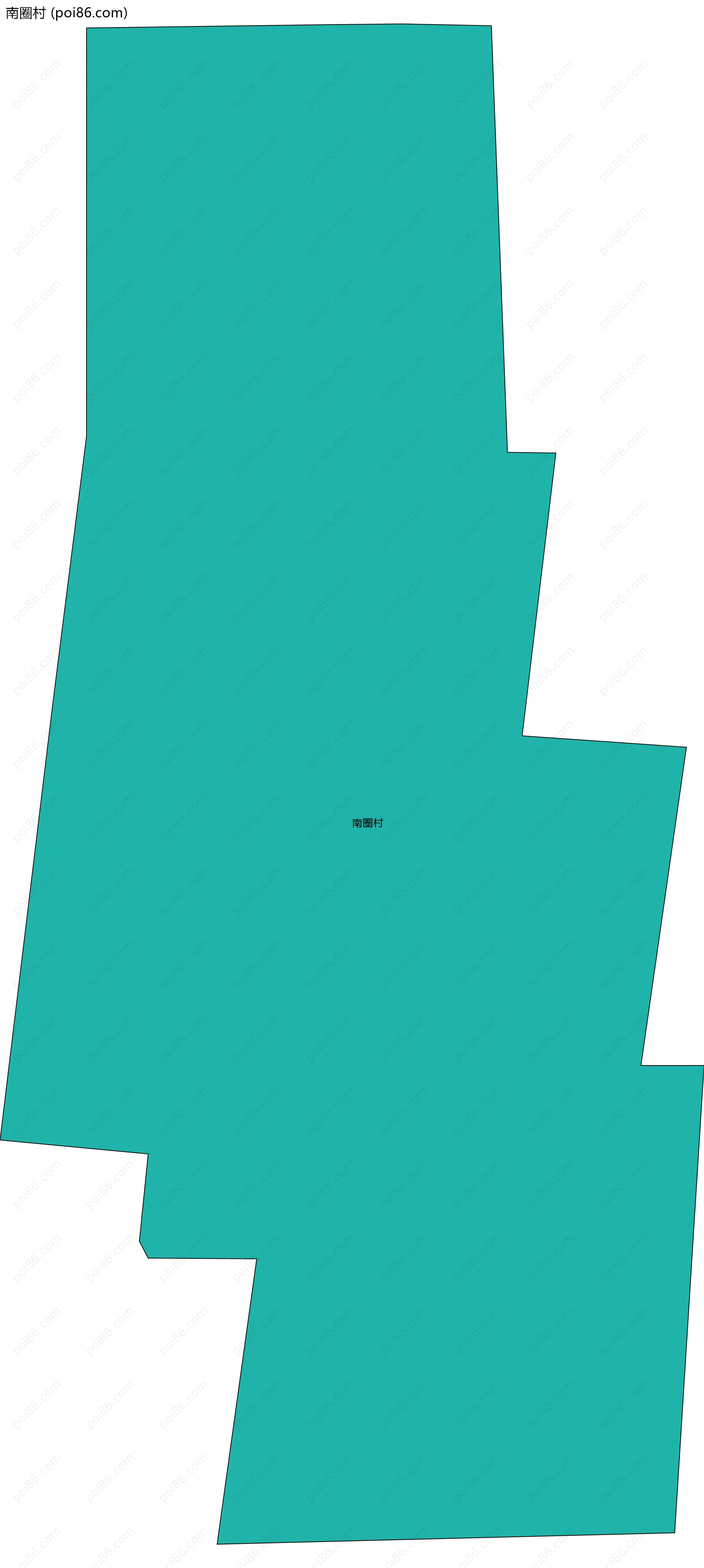 南圈村边界地图