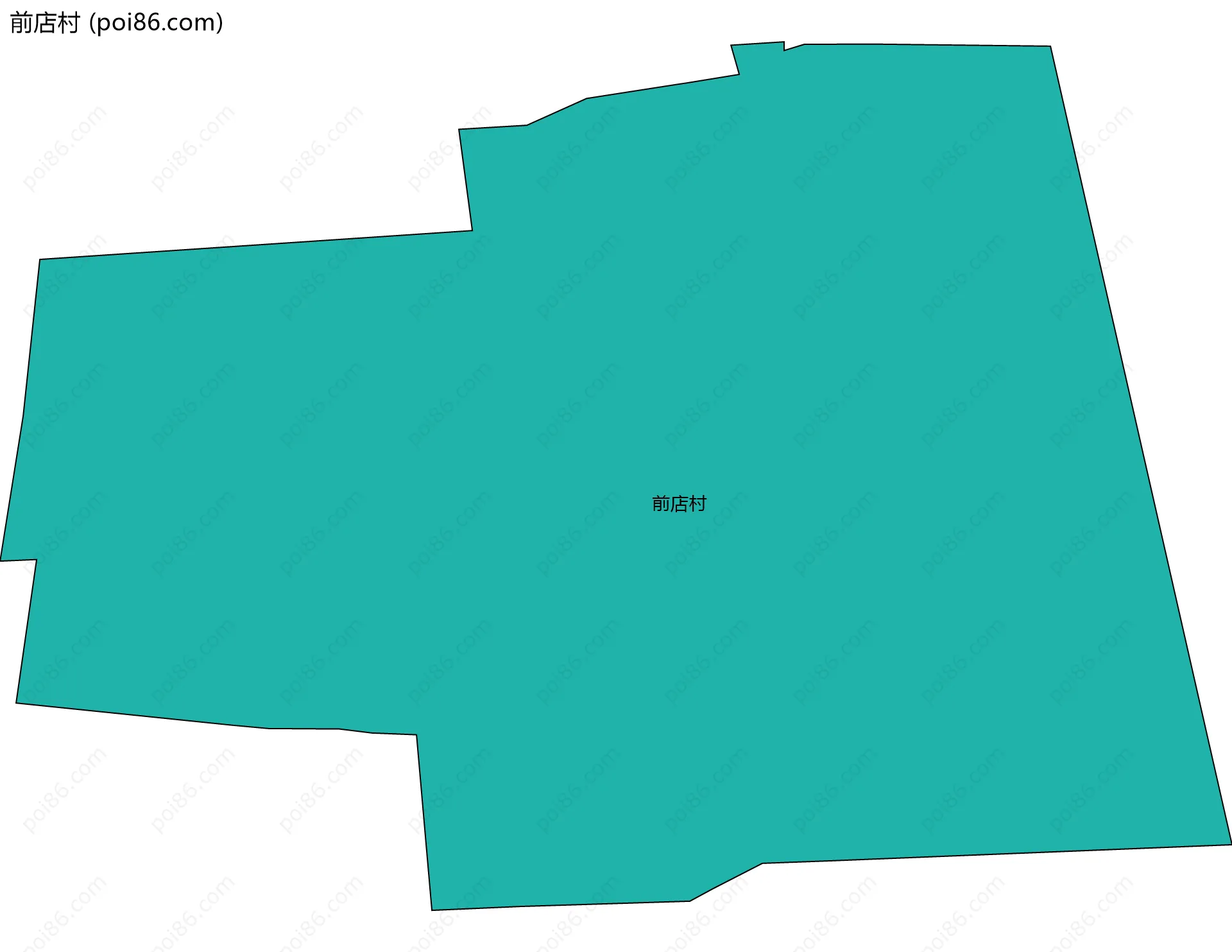 前店村边界地图
