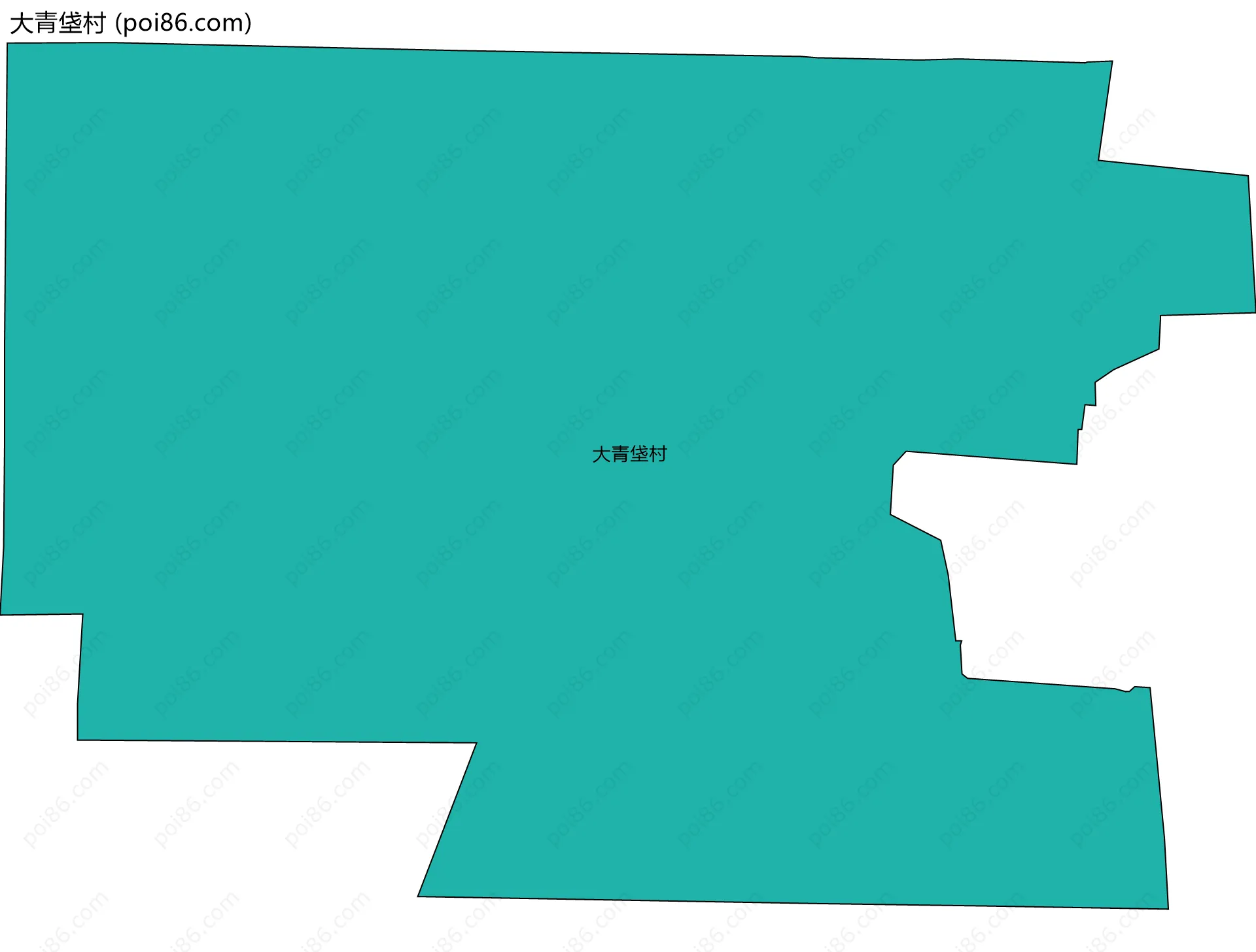 大青垡村边界地图