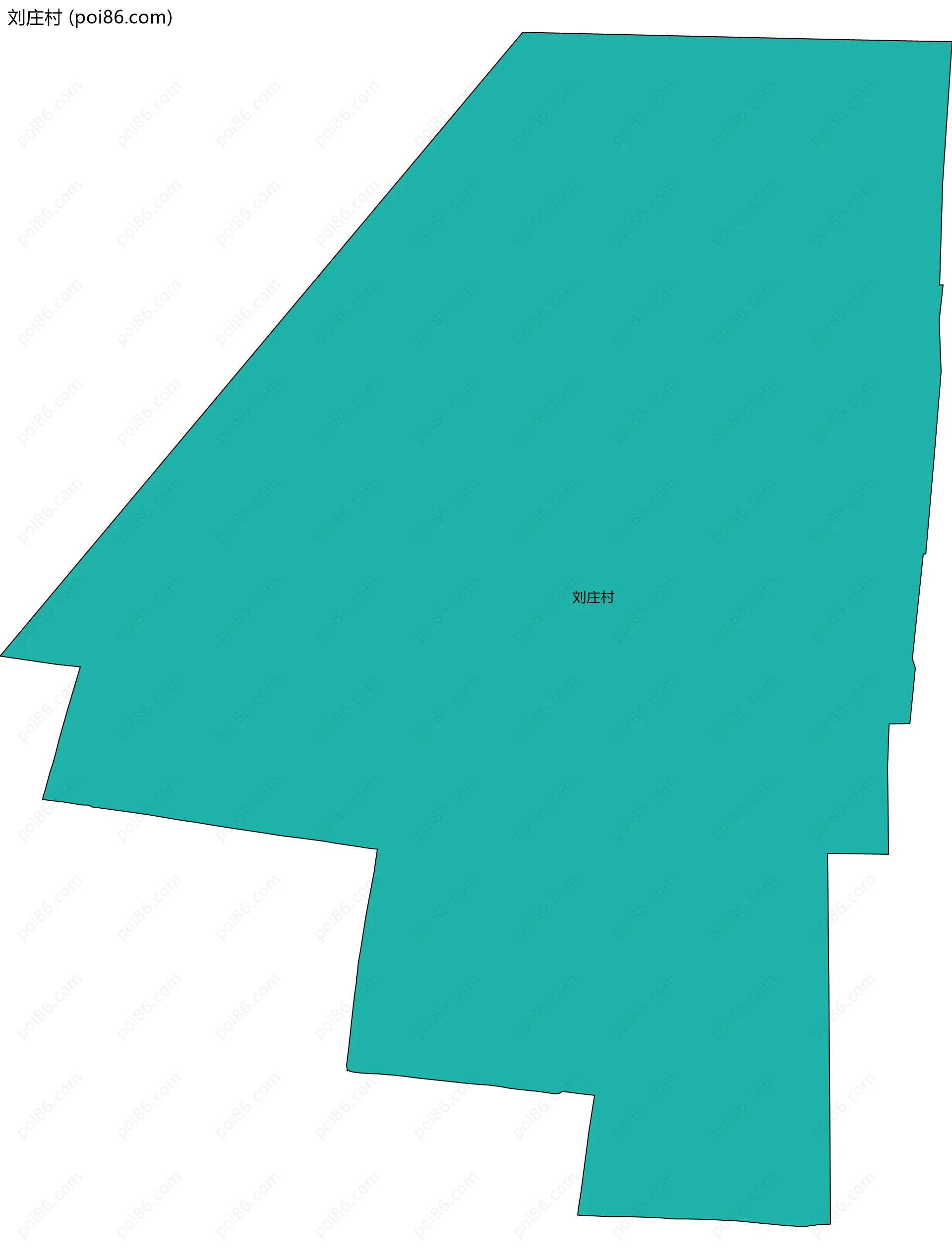 刘庄村边界地图