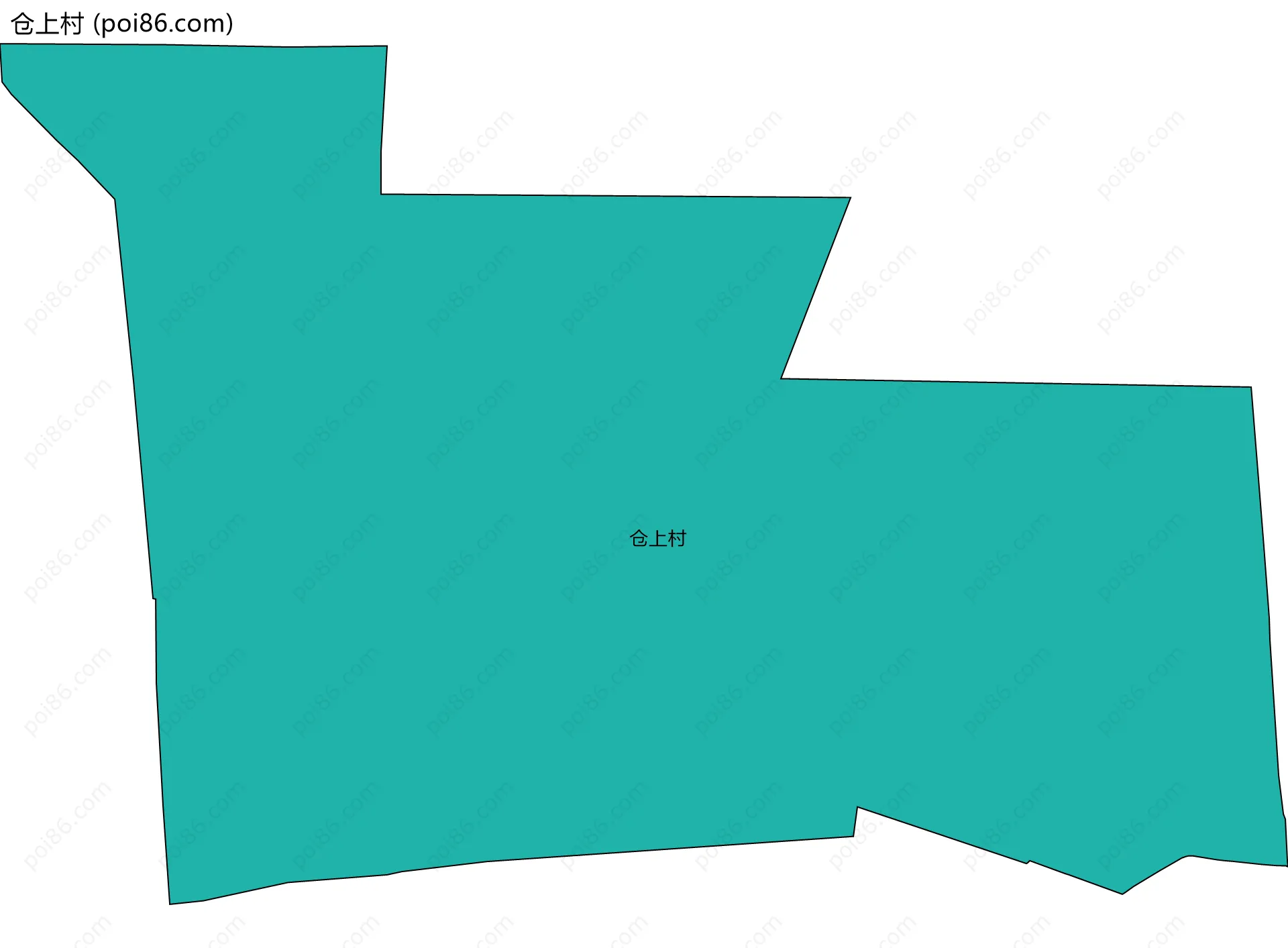 仓上村边界地图