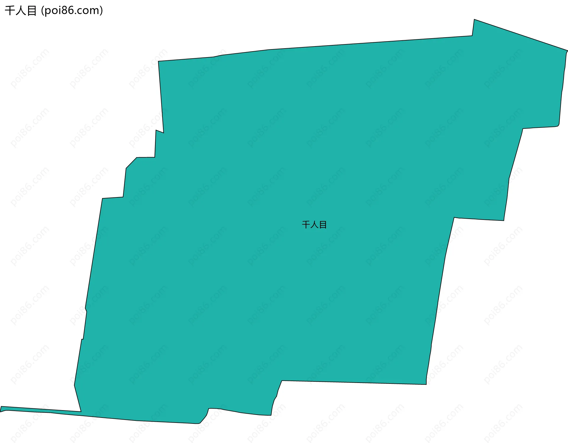 千人目边界地图