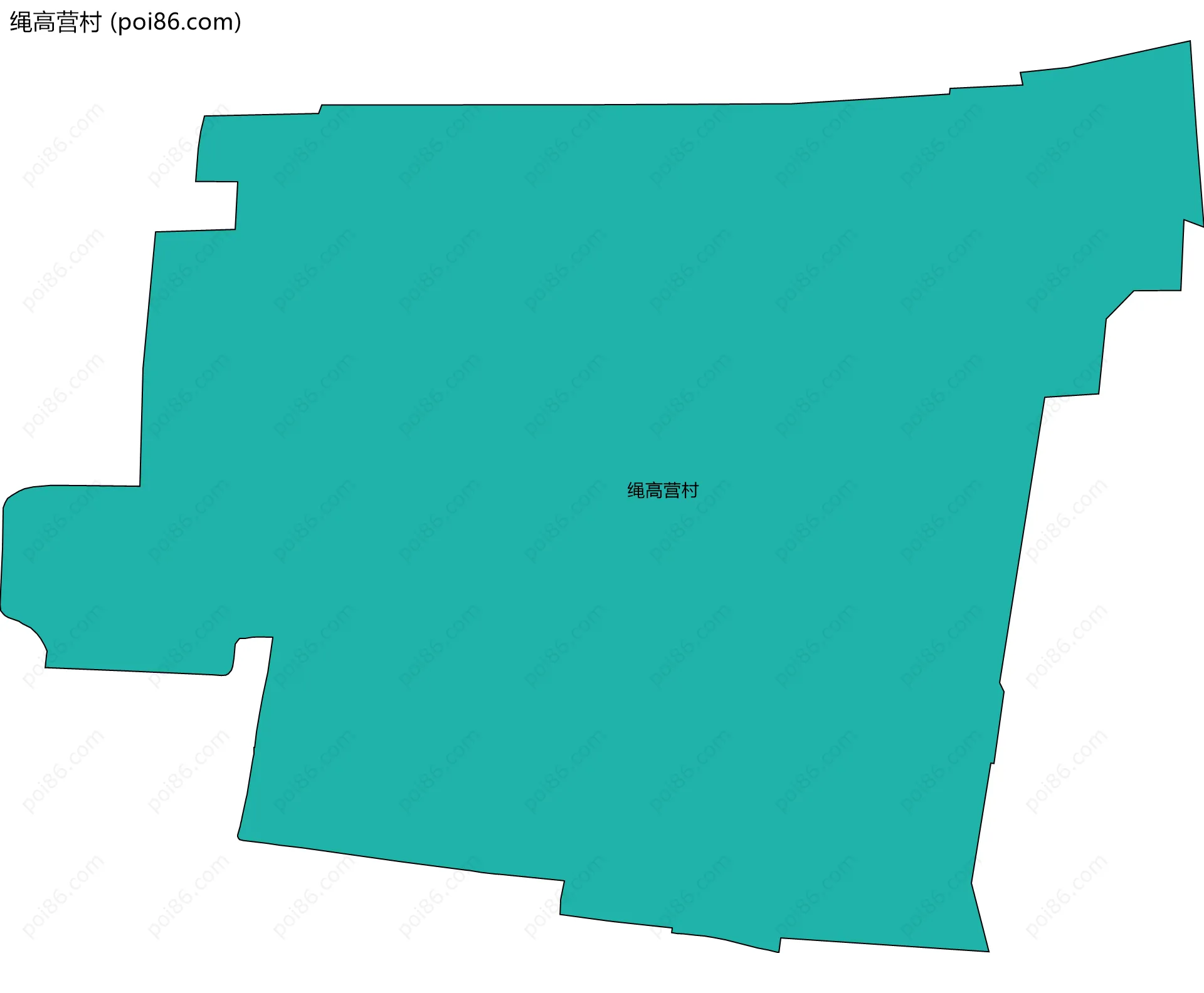 绳高营村边界地图