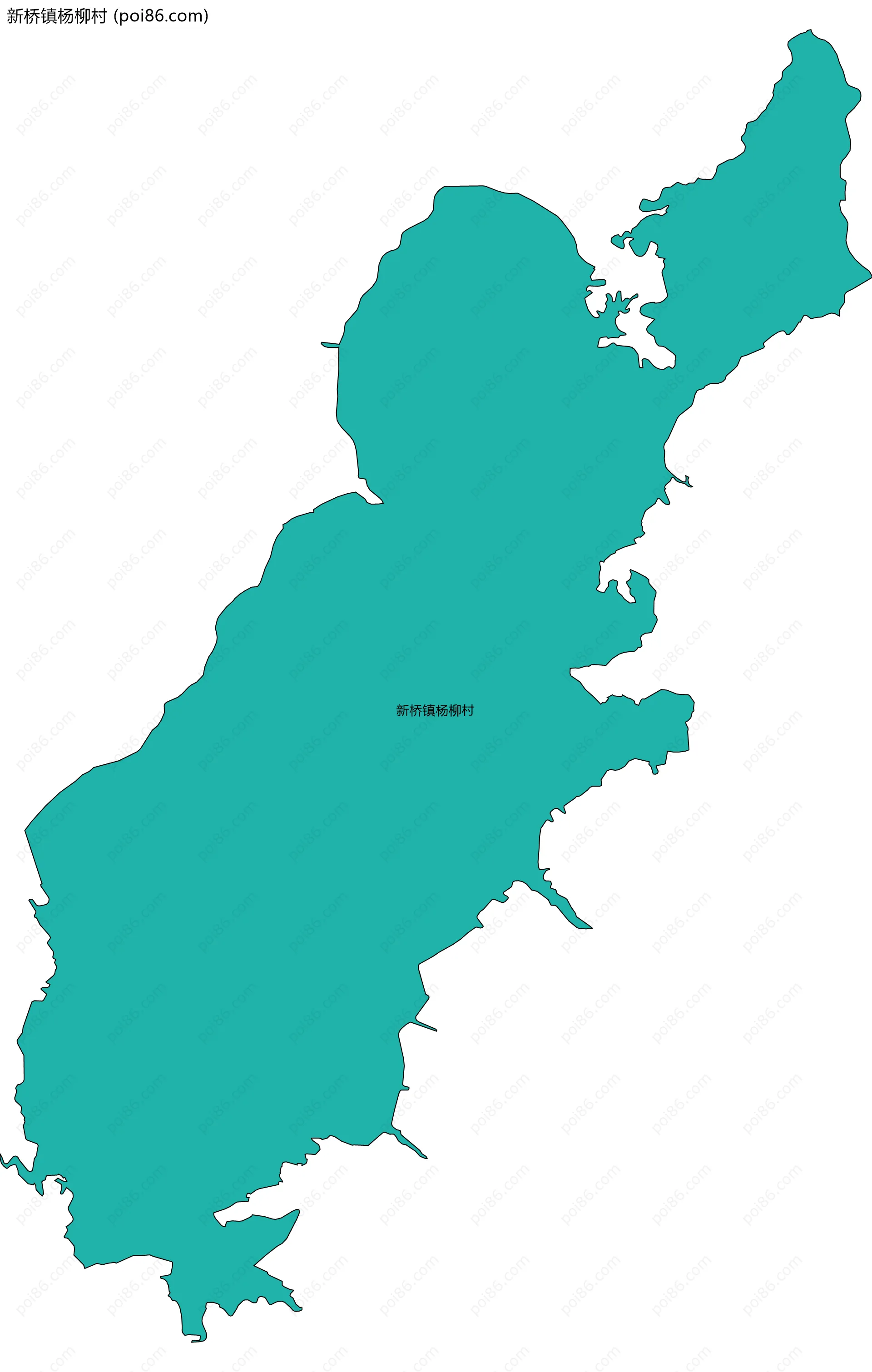 新桥镇杨柳村边界地图